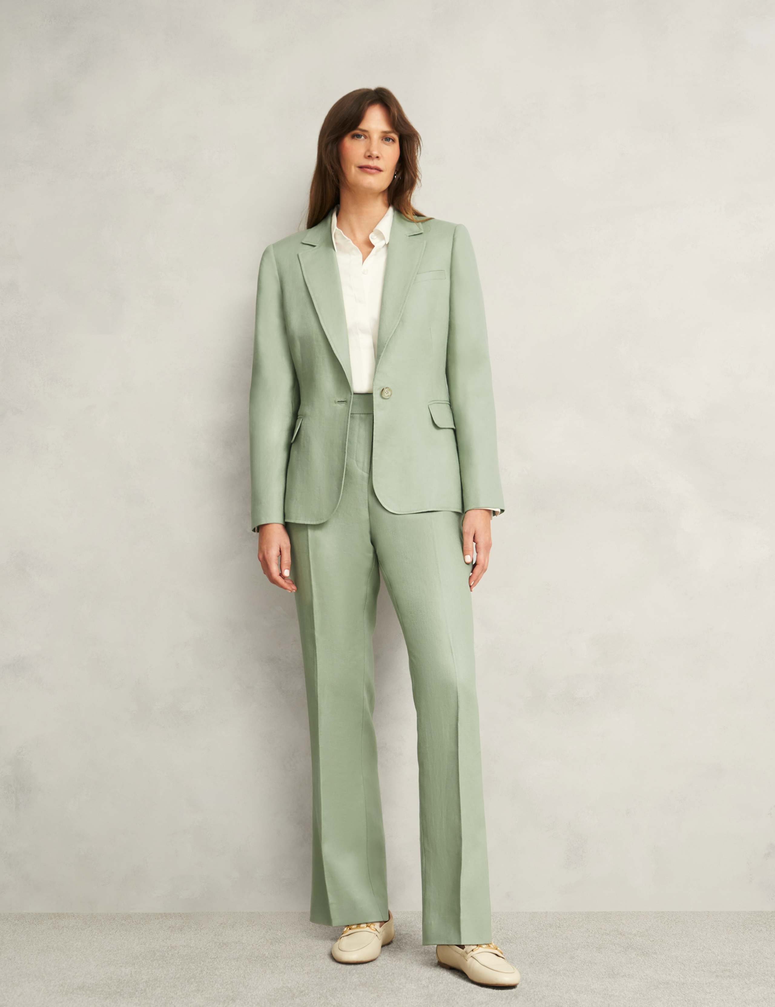 Marietta Pure Linen Wide Leg Trousers 5 of 8