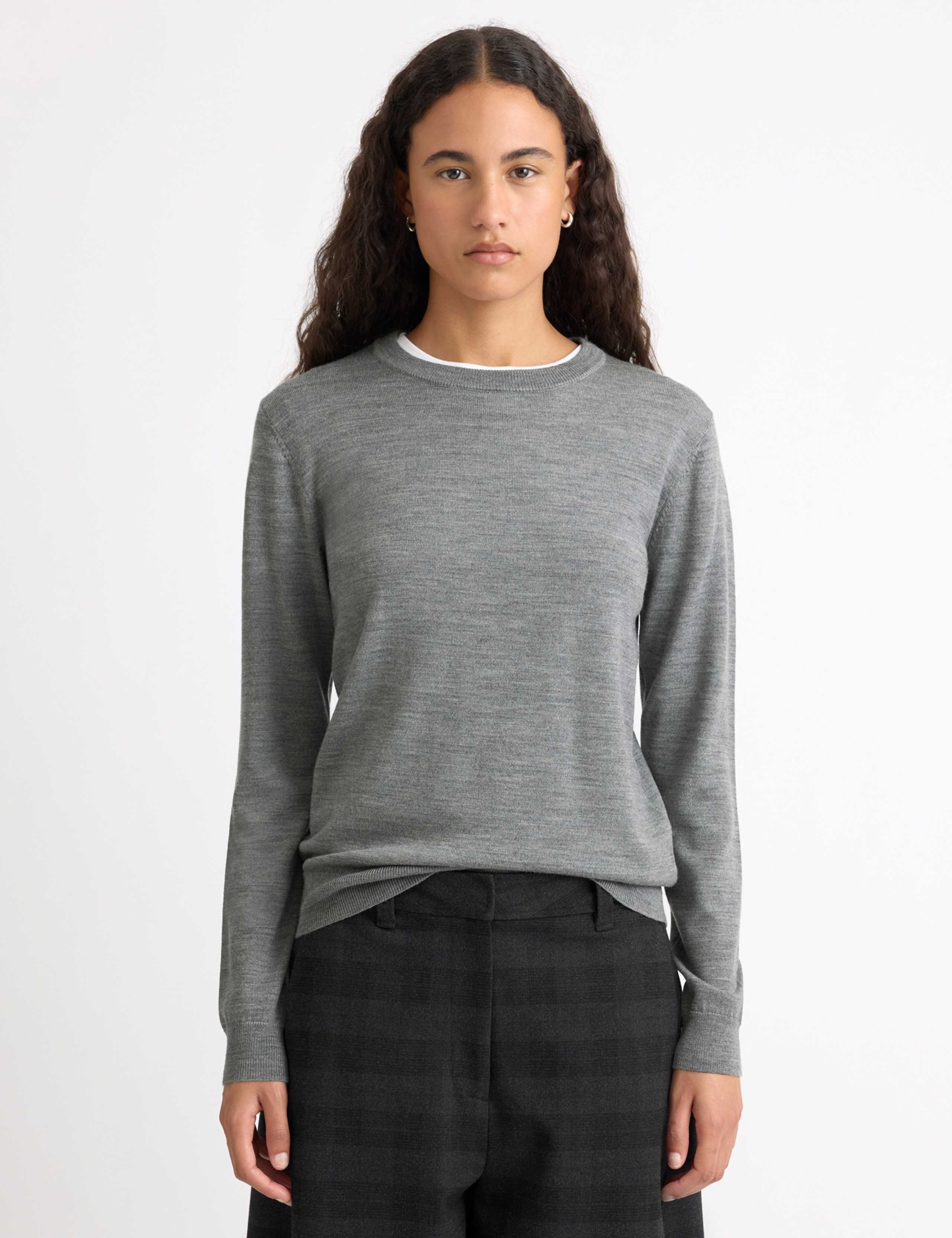 Pure Merino Wool Crew Neck Jumper 5 of 5