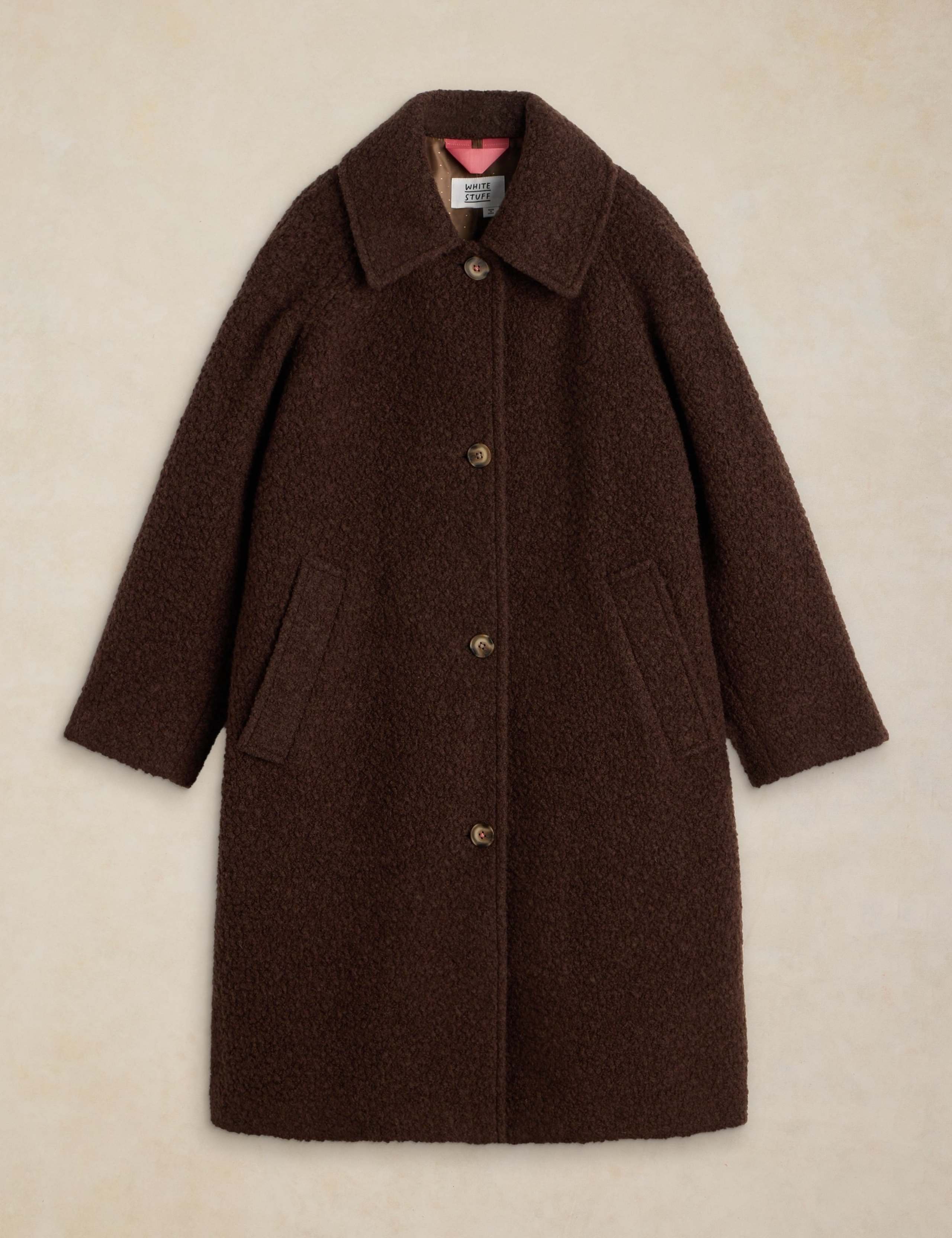 Wool Rich Bouclé Coat 2 of 6