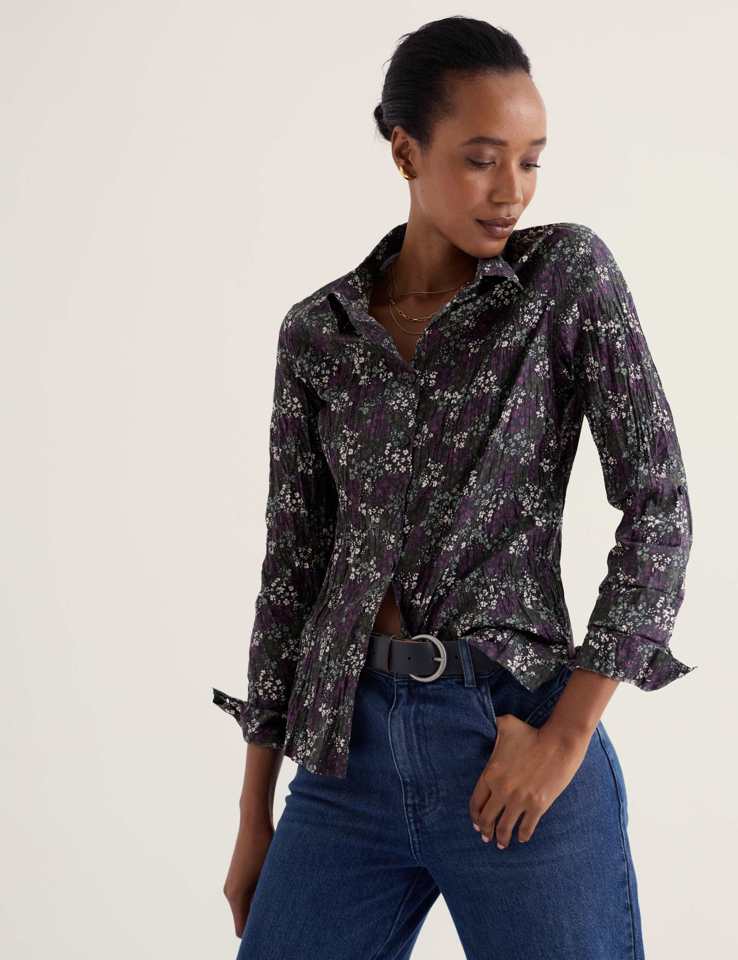 Pure Cotton Floral Collared Long Sleeve Regular Fit Shirt 4 of 6