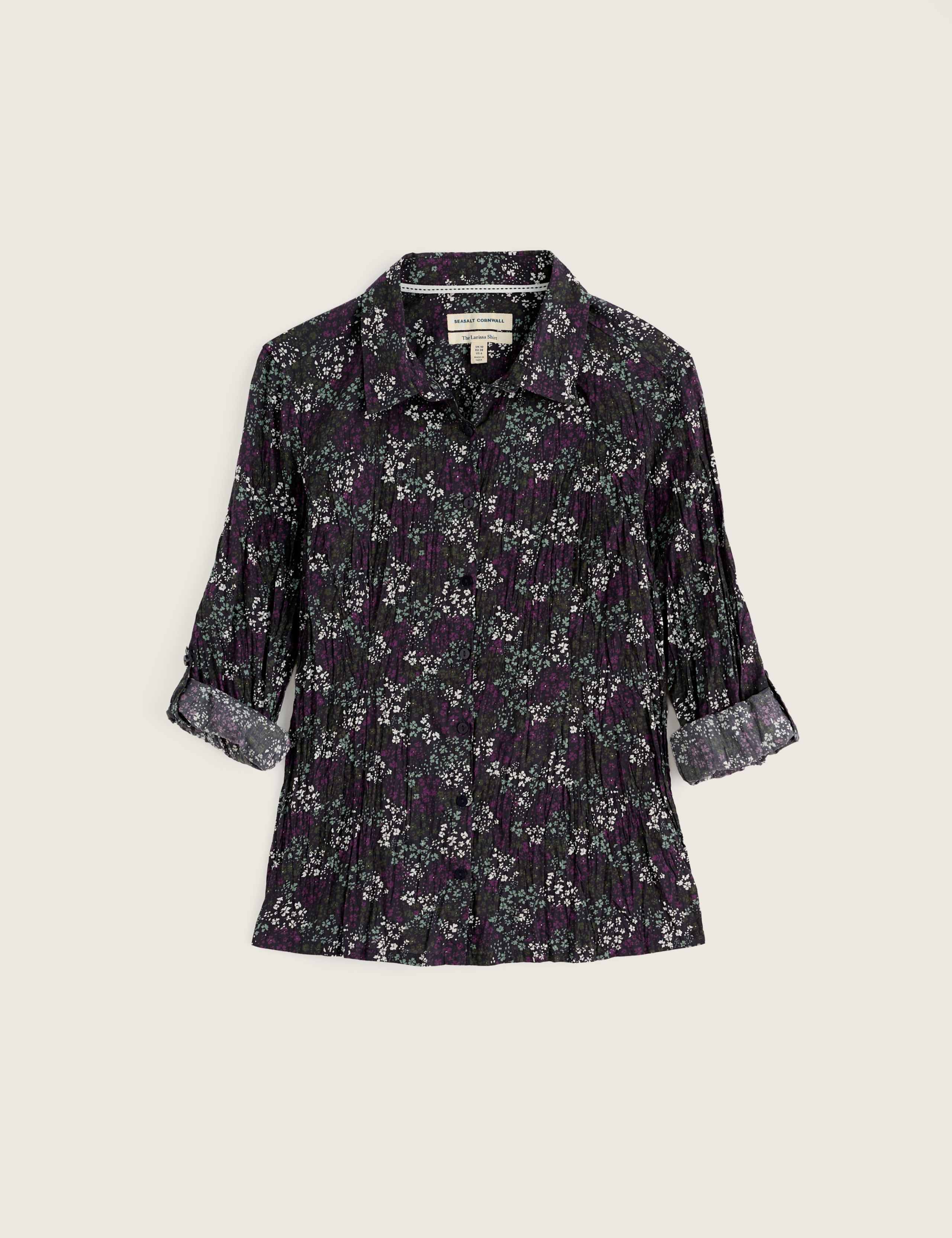 Pure Cotton Floral Collared Long Sleeve Regular Fit Shirt 2 of 6