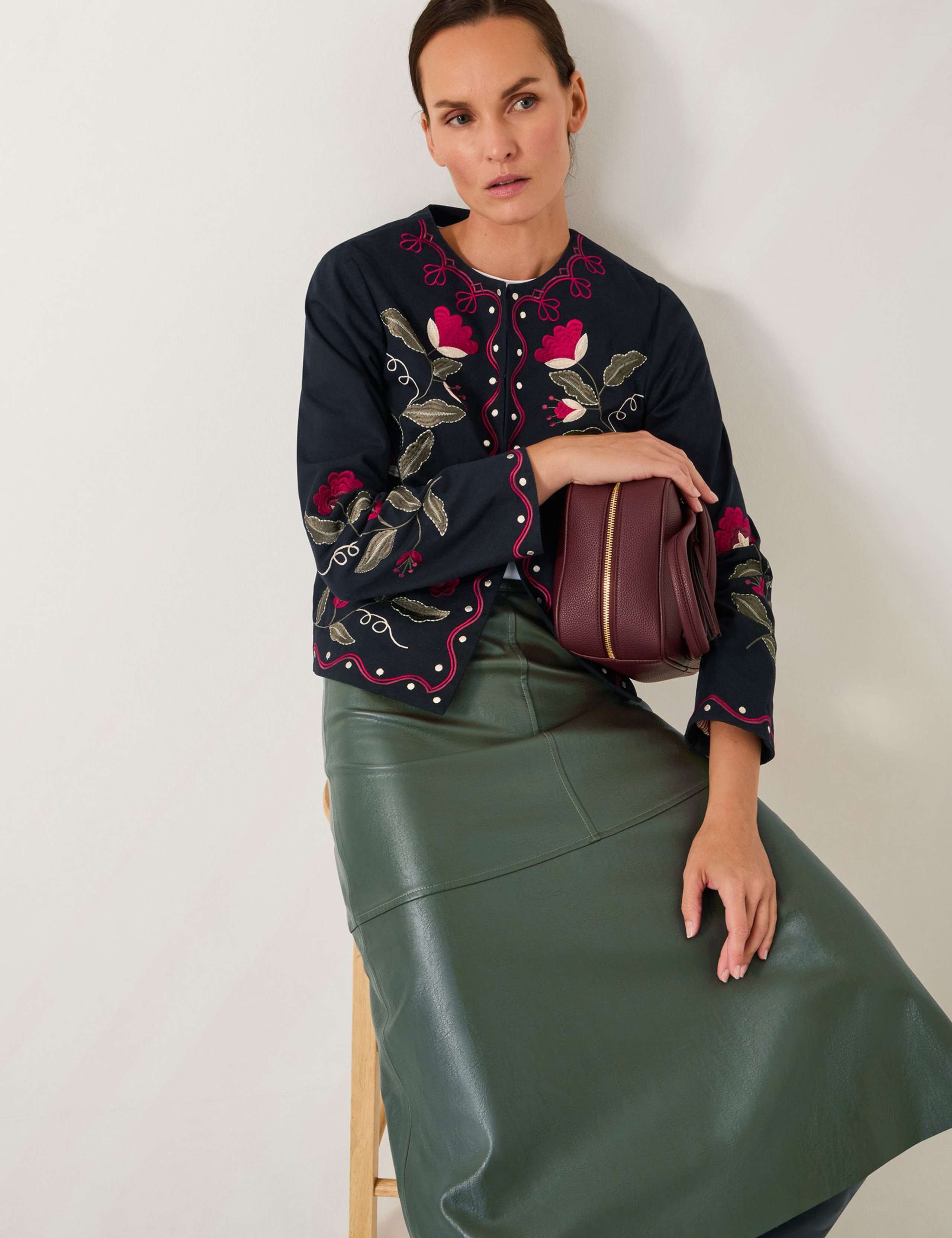 Pure Cotton Embroidered Short Jacket 5 of 5