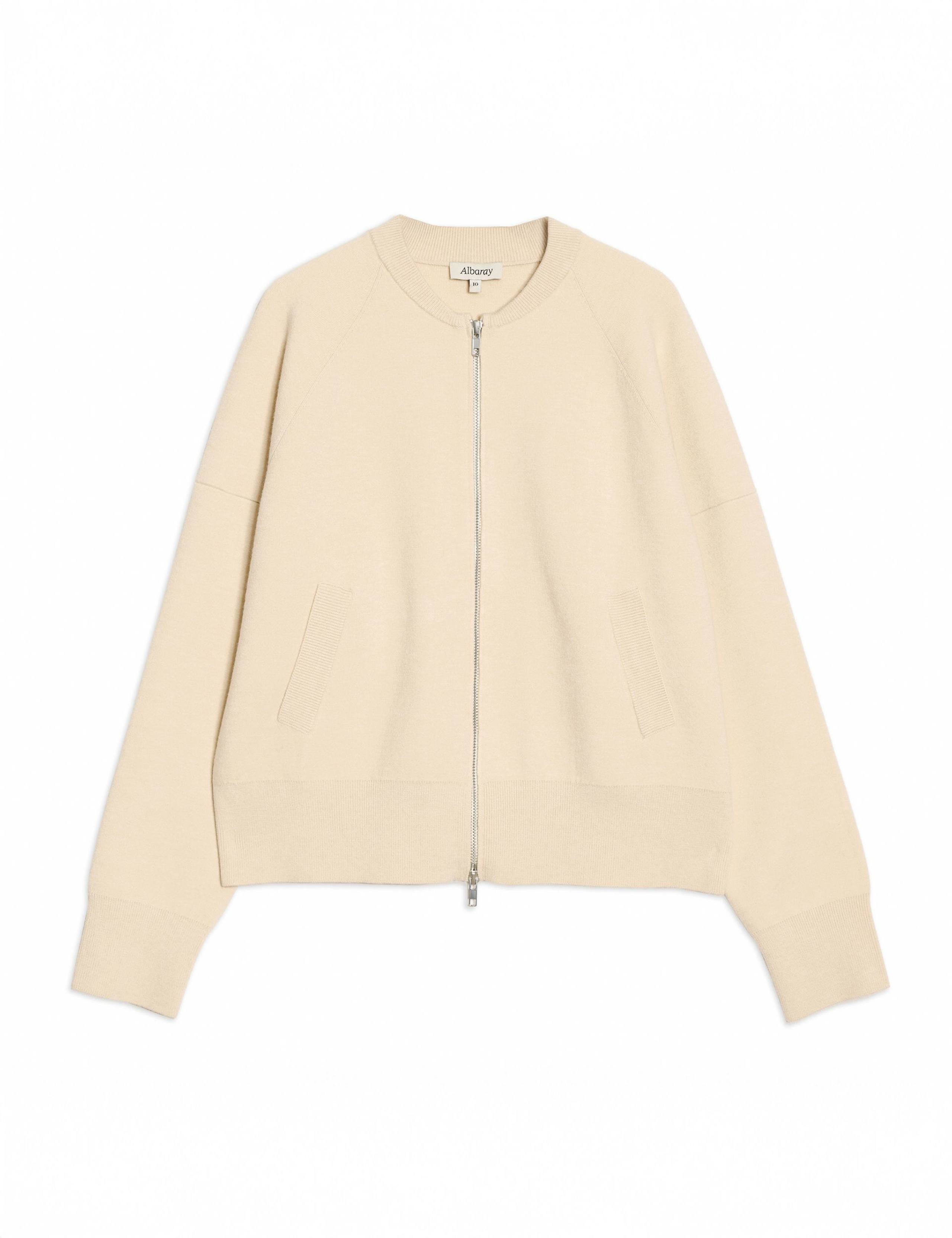 Knitted Bomber Jacket with Wool 2 of 6