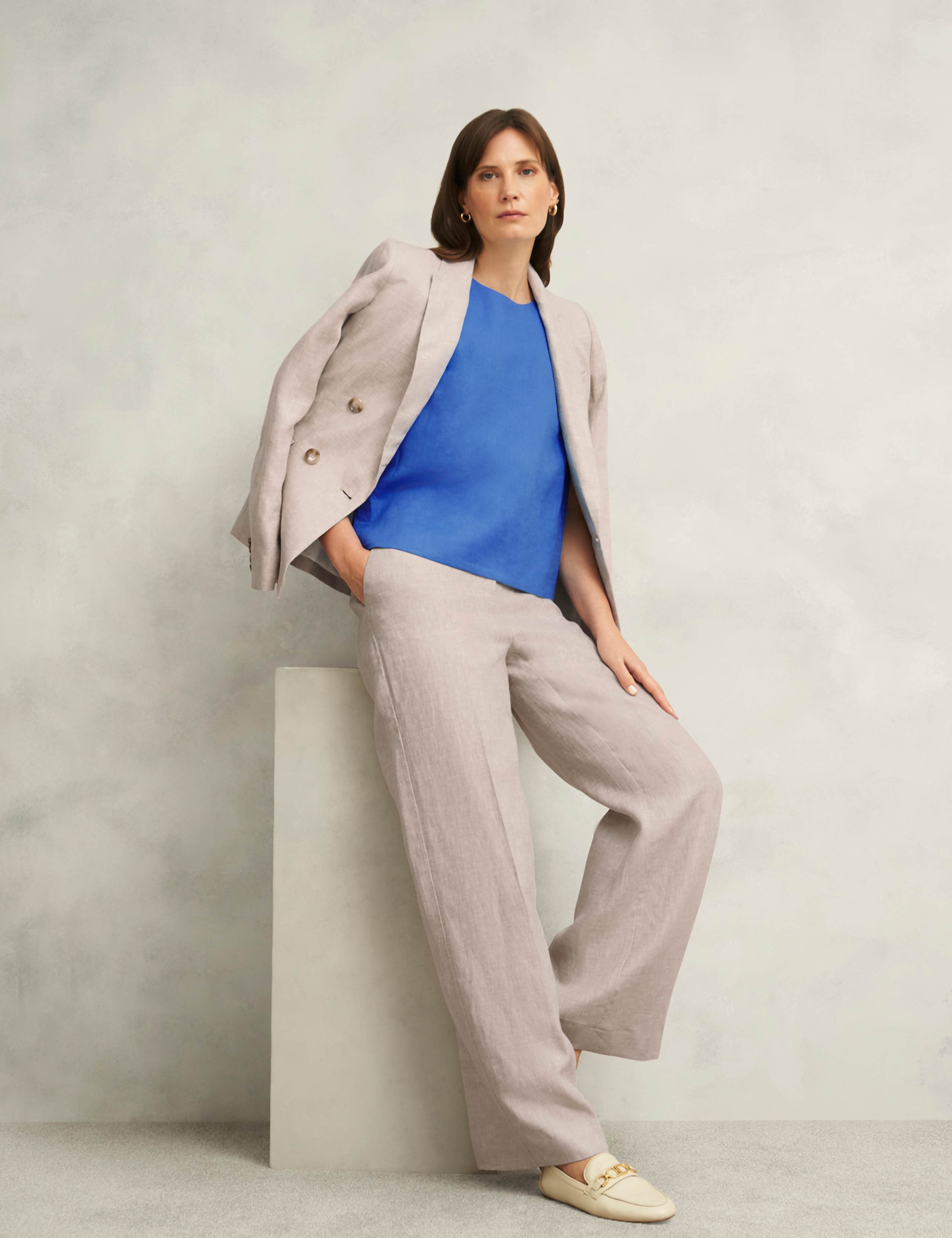 Pure Linen Round Neck Vest Top 5 of 8