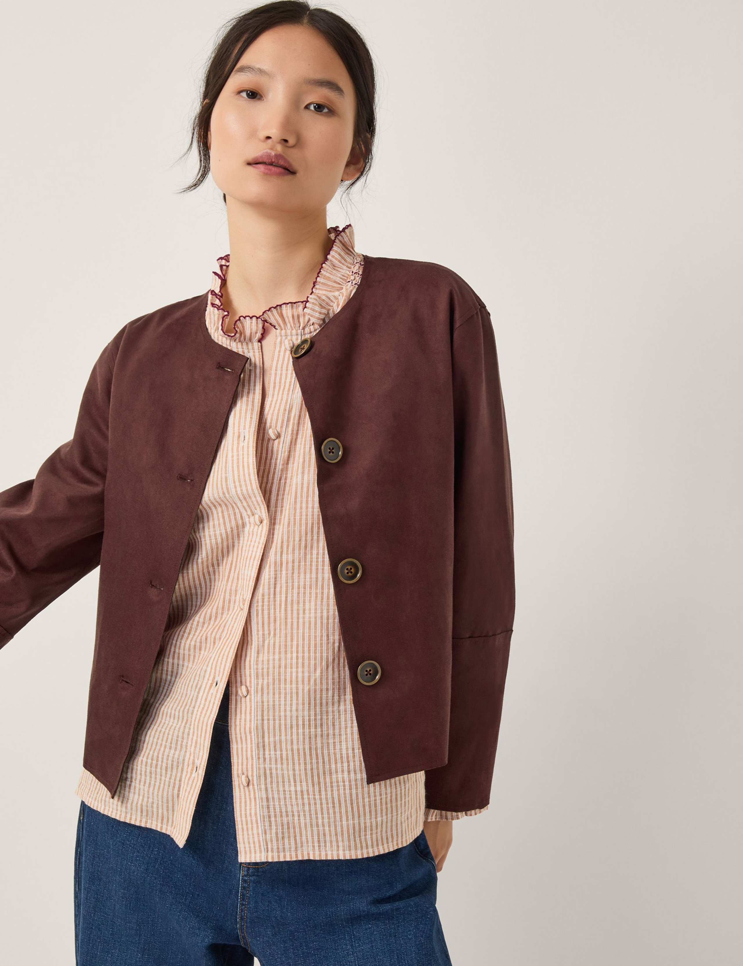Suedette Short Jacket 1 of 6