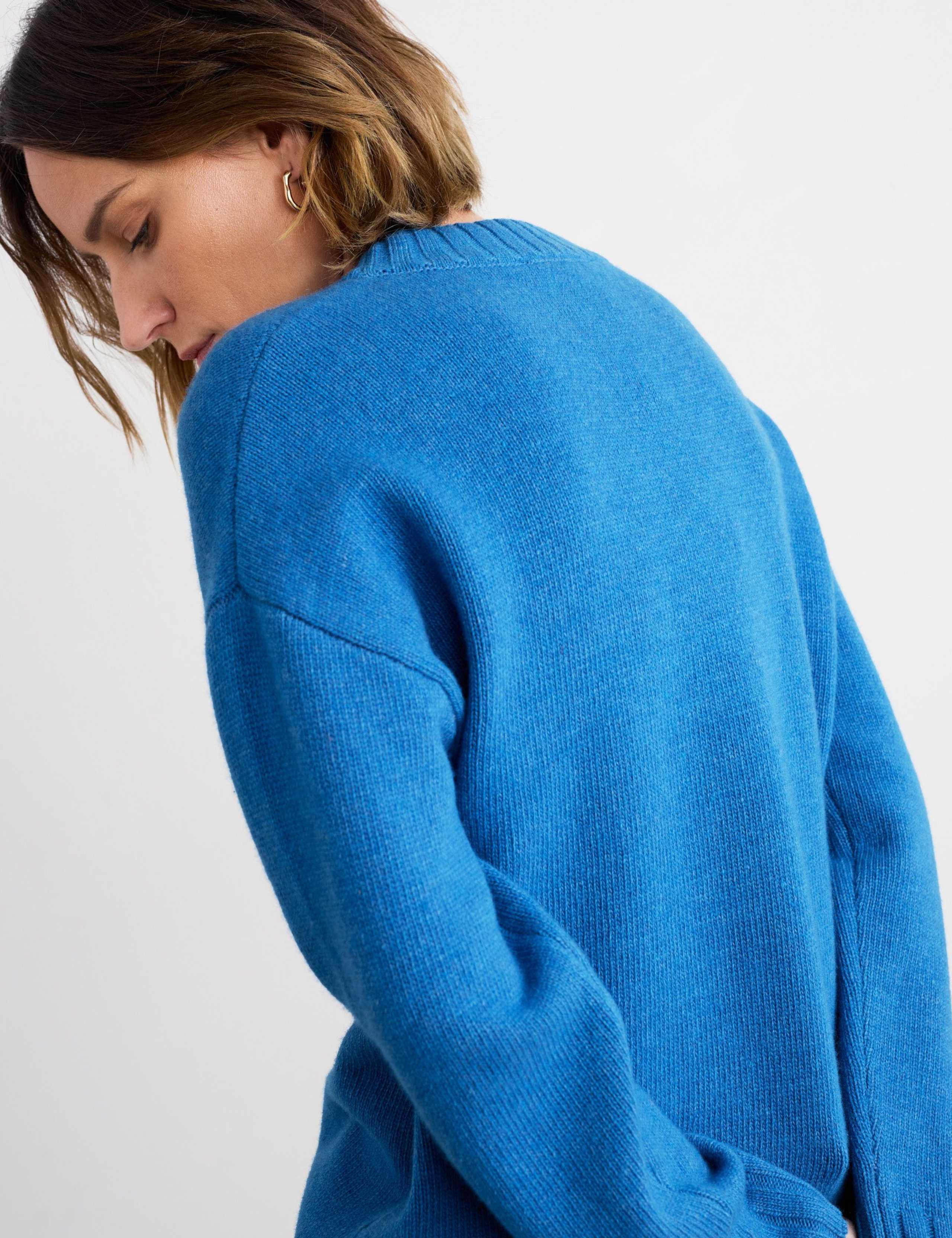 Merino Wool Rich Crew Neck Relaxed Jumper 3 of 5