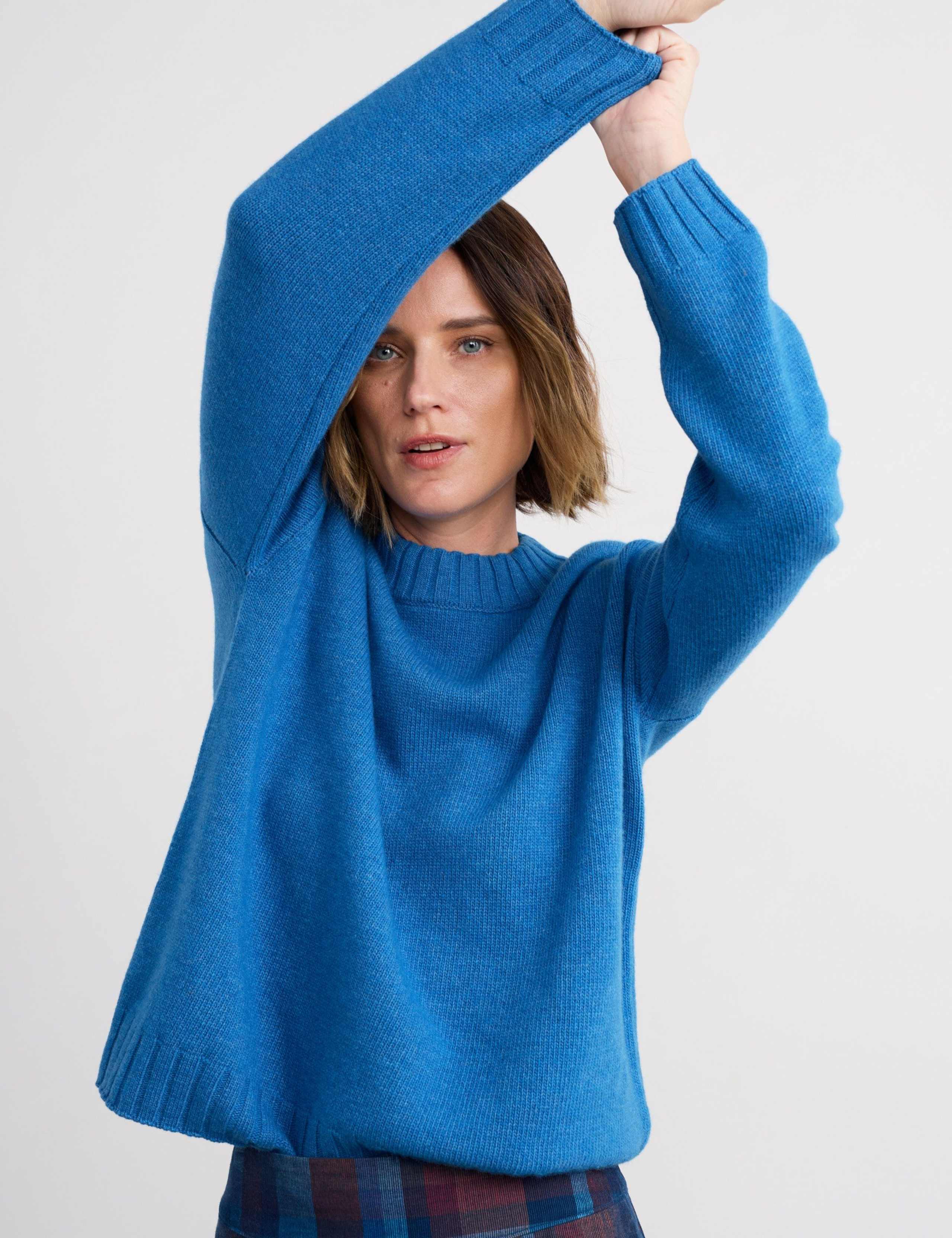 Merino Wool Rich Crew Neck Relaxed Jumper 4 of 5