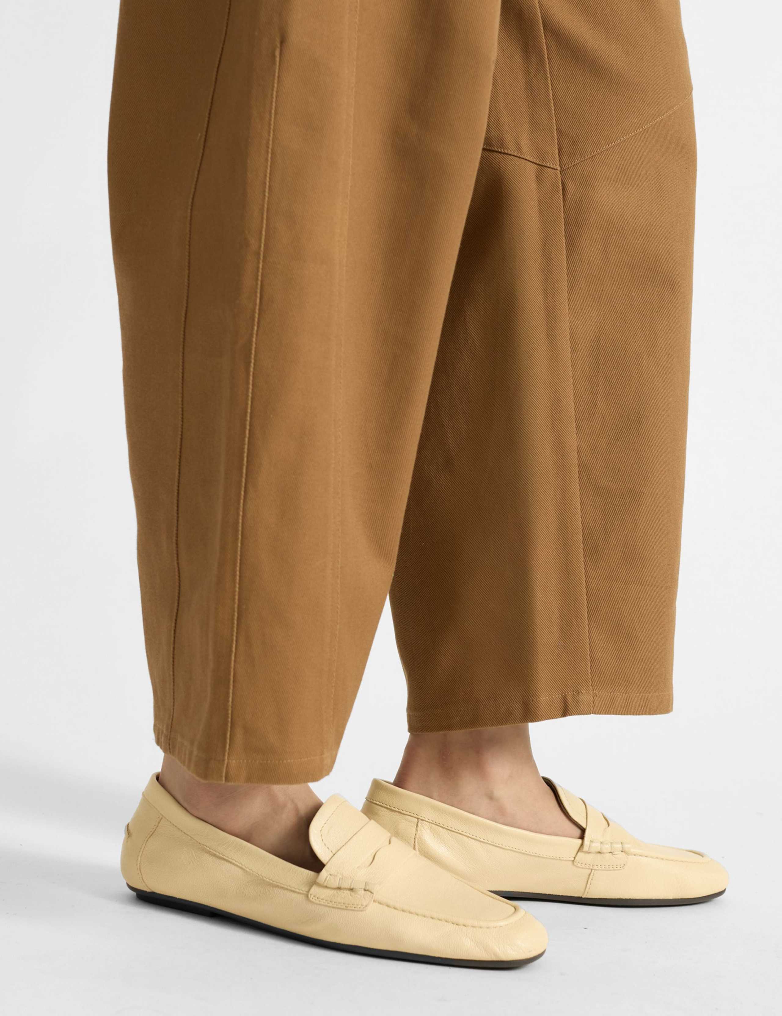Pure Cotton Barrel Leg Trousers 5 of 5