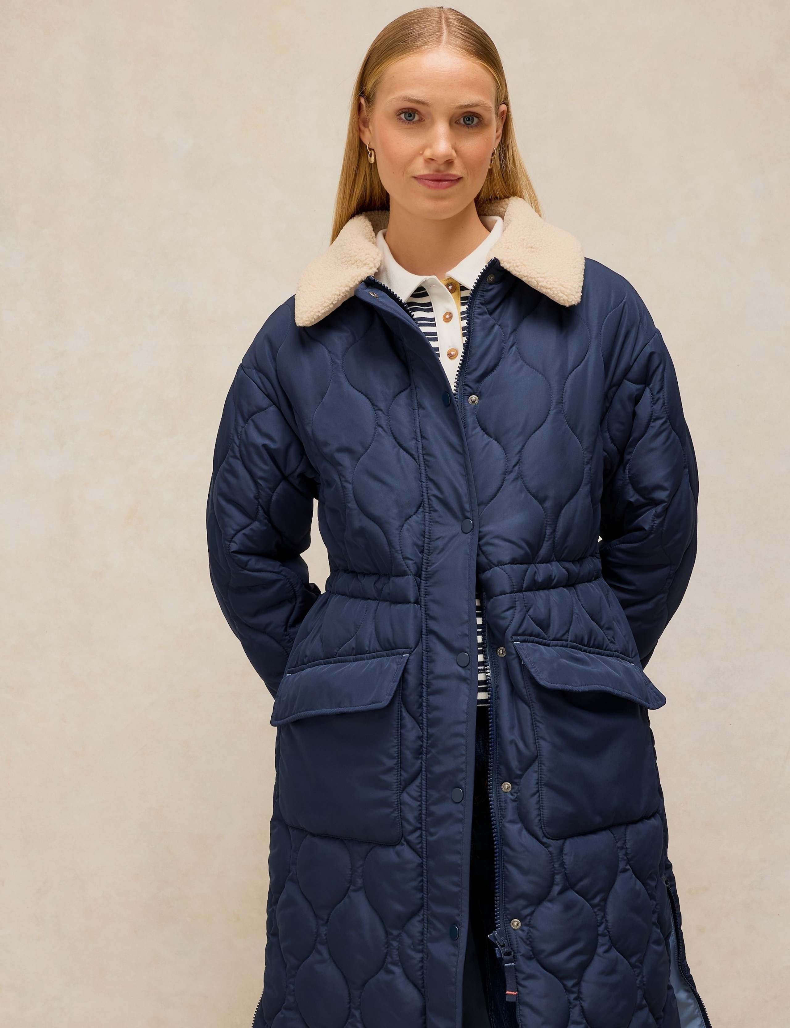 Quilted Collared Longline Puffer Coat 3 of 7