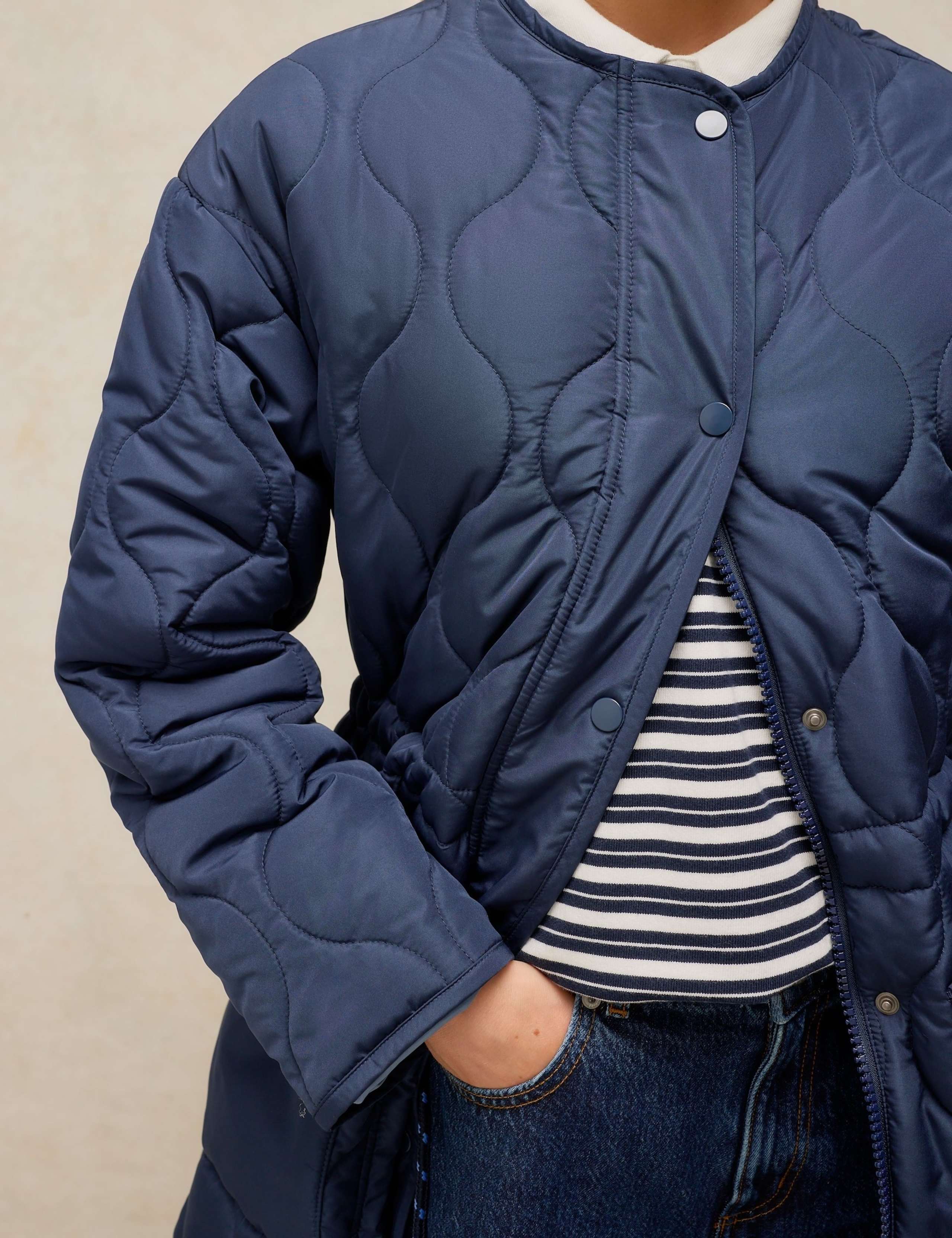 Quilted Collared Longline Puffer Coat 6 of 7