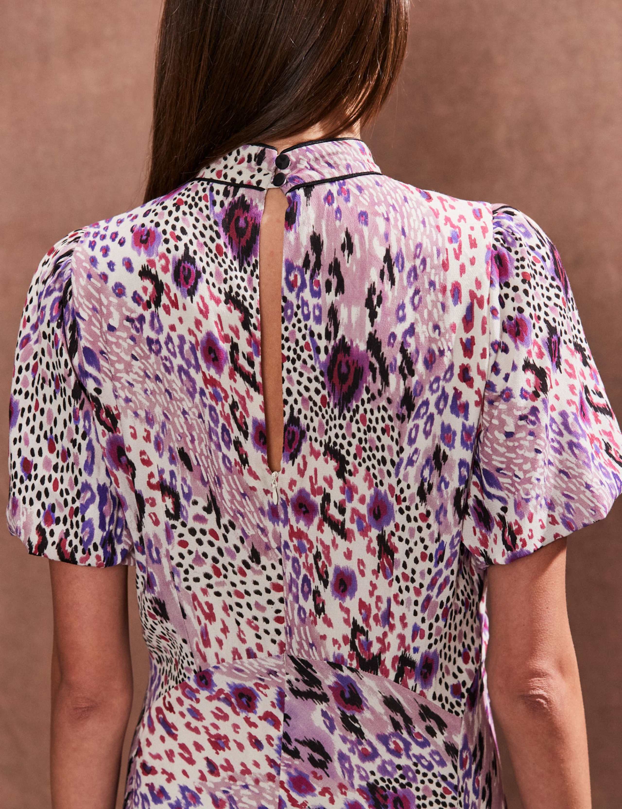 Animal Print High Neck Midaxi Tea Dress 4 of 4