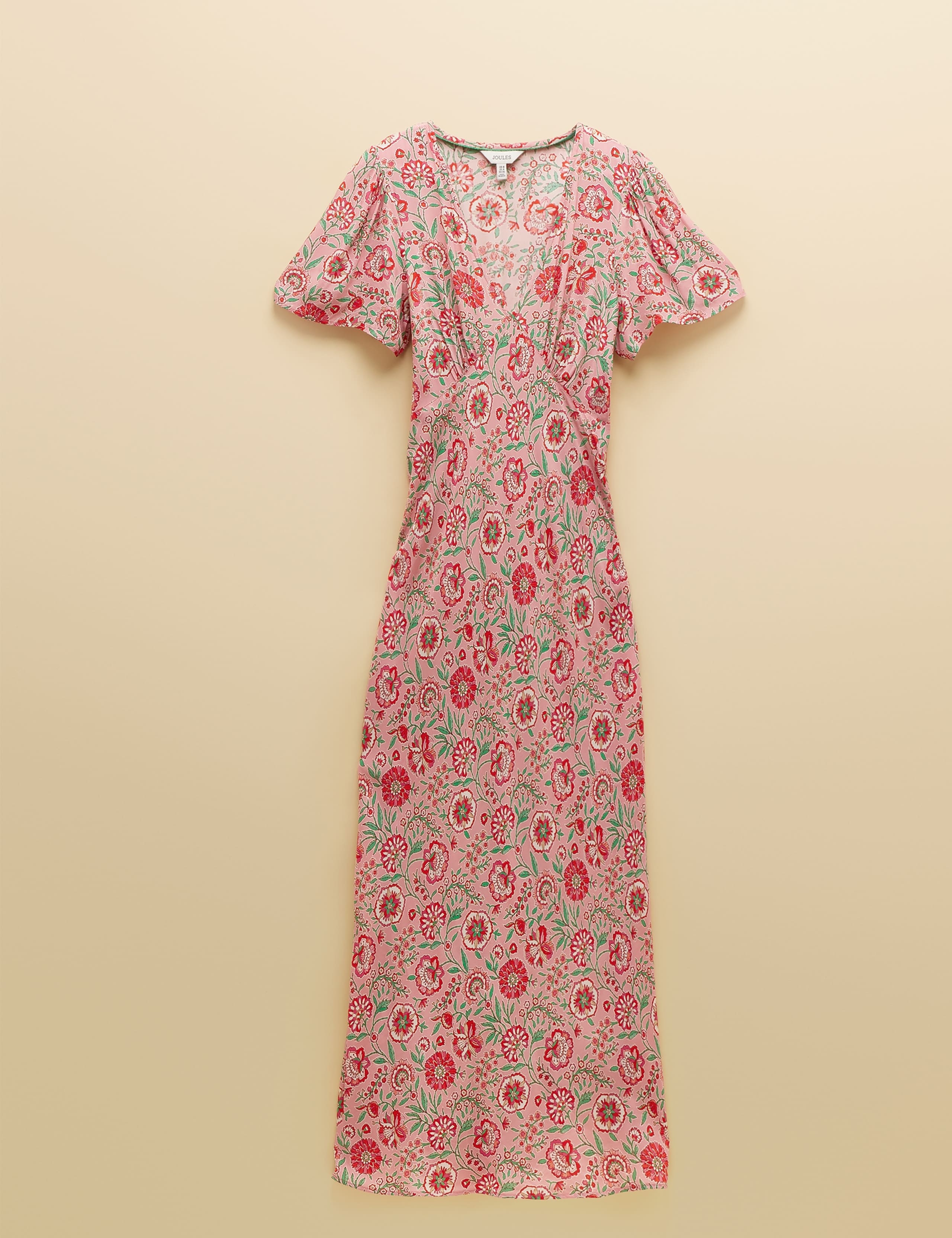 Floral V-Neck Midaxi Tea Dress 2 of 8