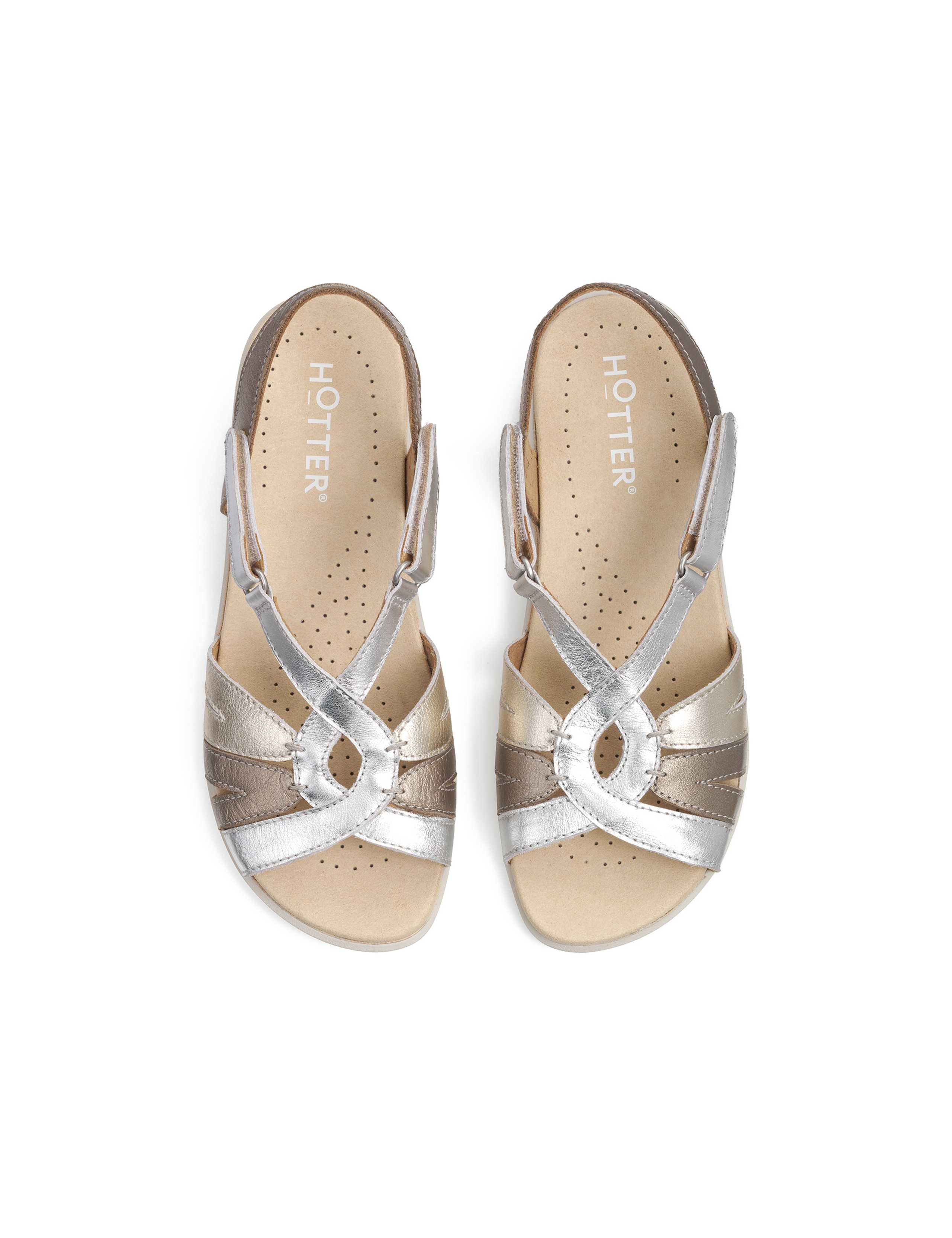 Flare Leather Strappy Flatform Sandals 3 of 3