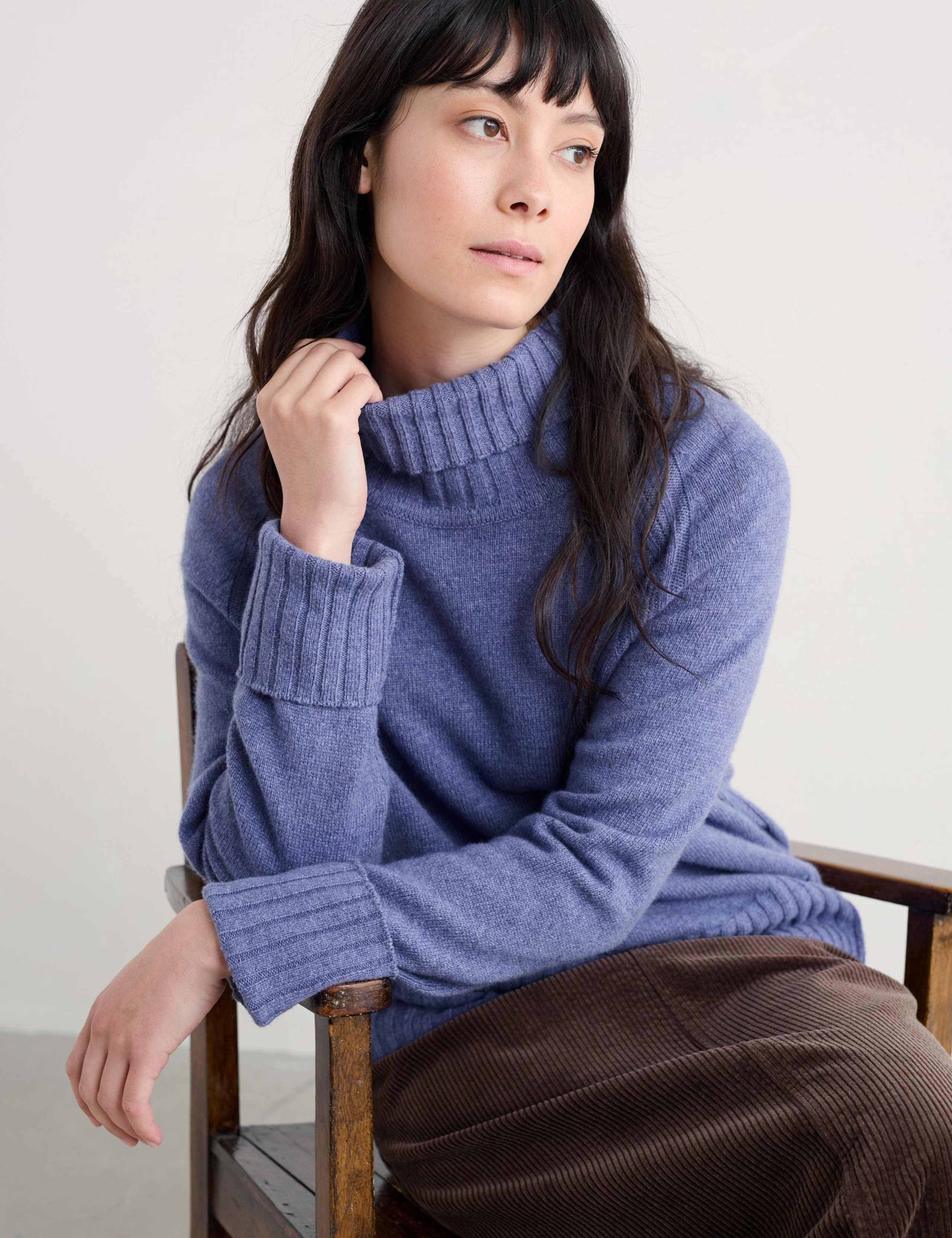 Merino Wool Rich Roll Neck Jumper 4 of 5