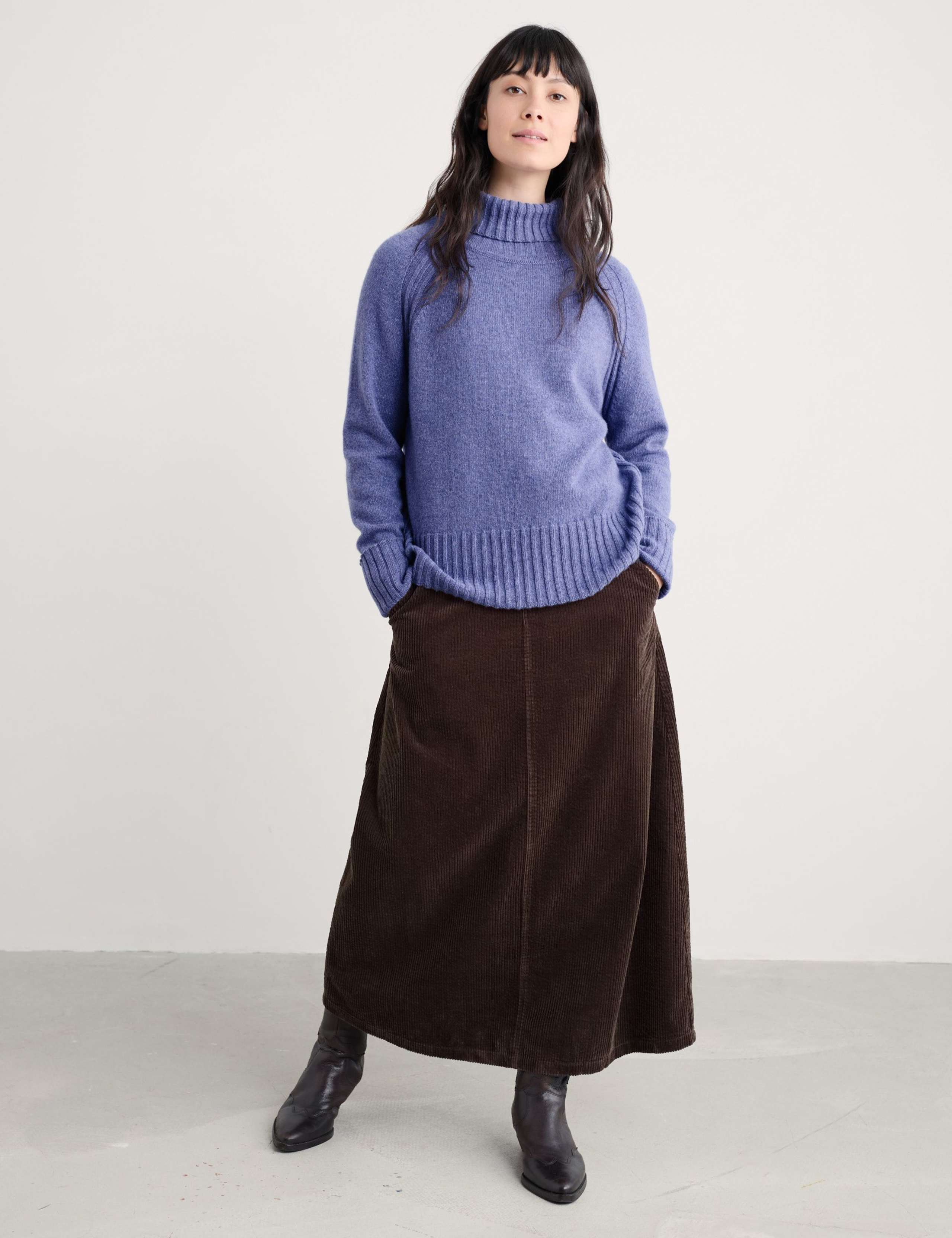 Merino Wool Rich Roll Neck Jumper 5 of 5