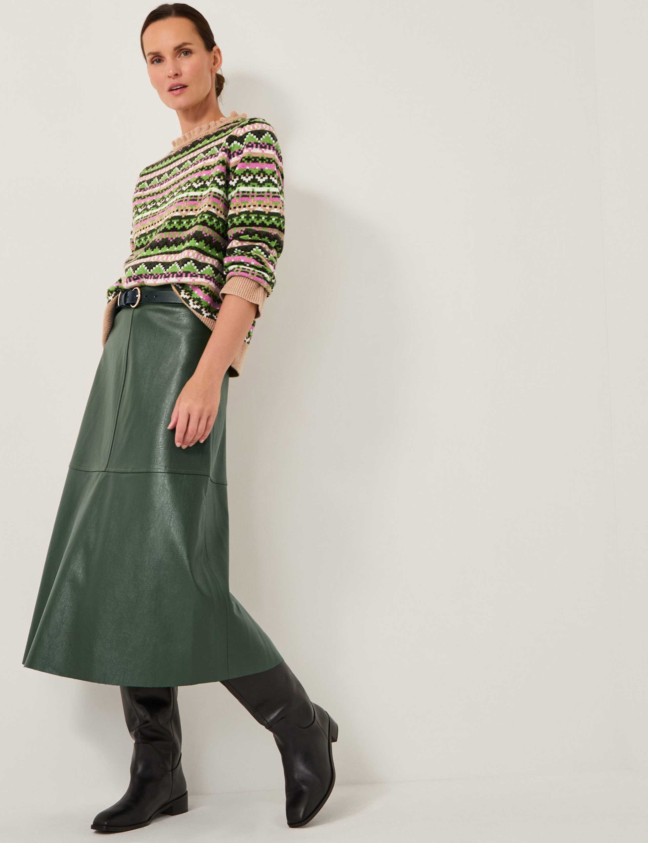 Wool Blend Fair Isle Round Neck Jumper 2 of 5