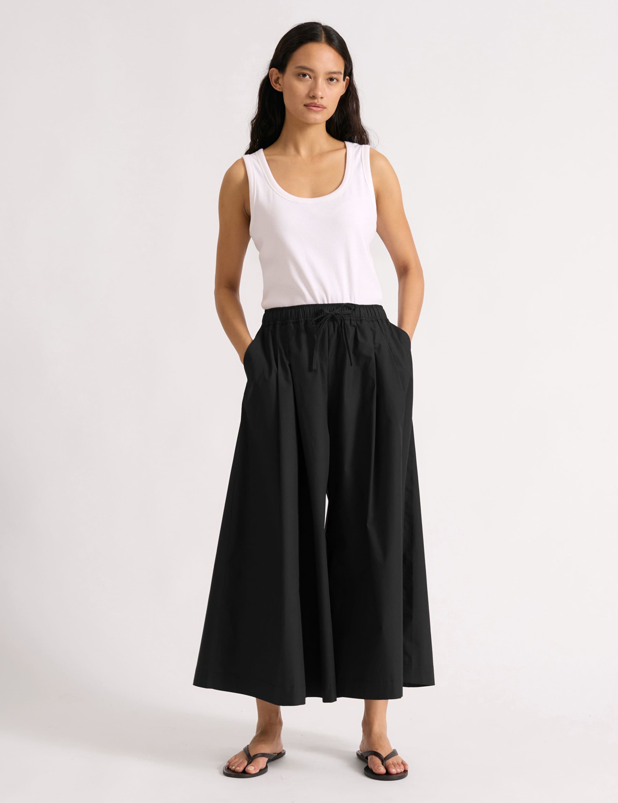 Pure Cotton Drawstring Culottes 3 of 5