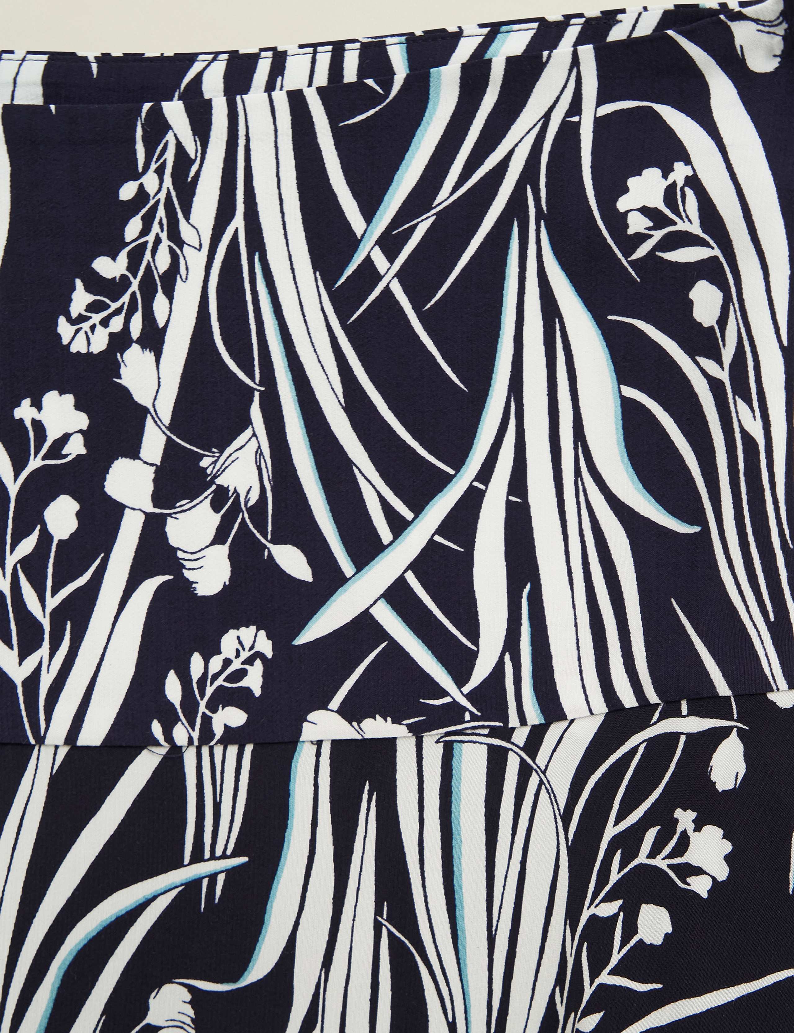 Noemi Floral Midi A-Line Skirt 7 of 8