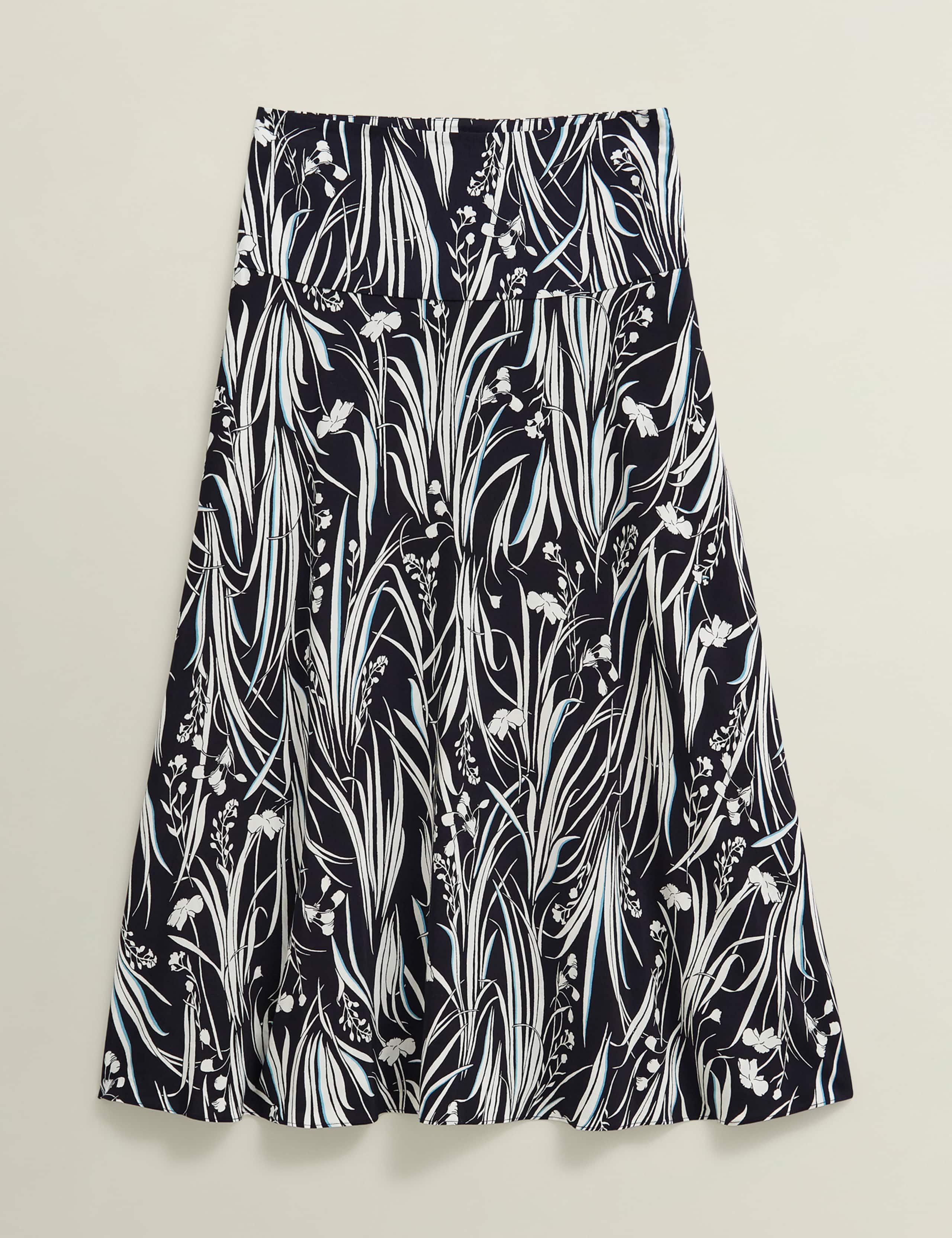 Noemi Floral Midi A-Line Skirt 2 of 8