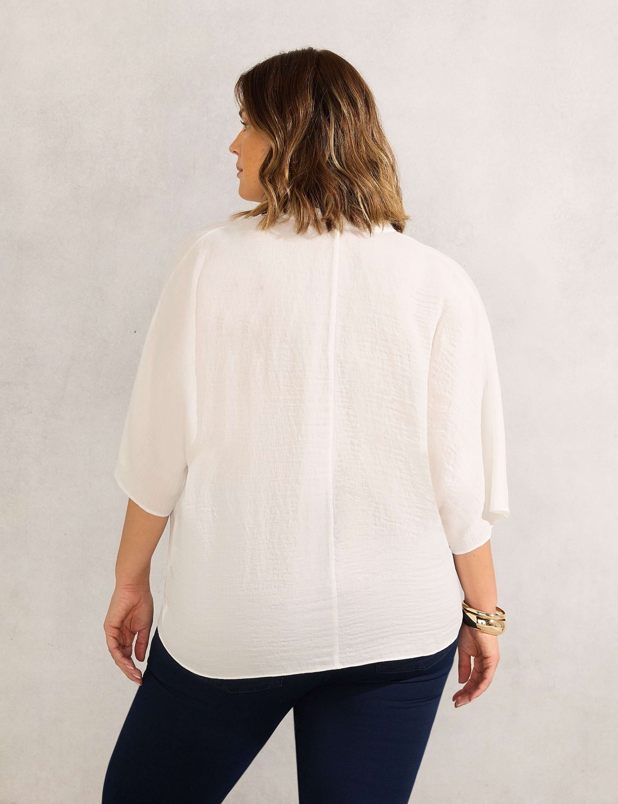 Notch Neck Blouse 3 of 3