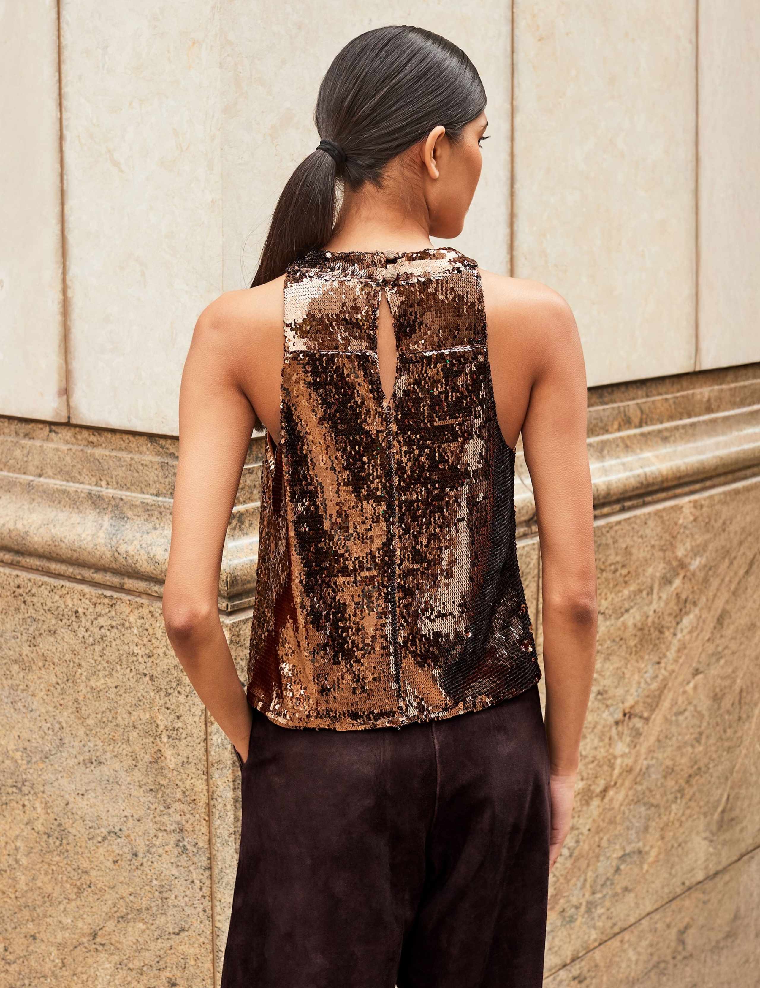 Sequin Halter Neck Top 2 of 3