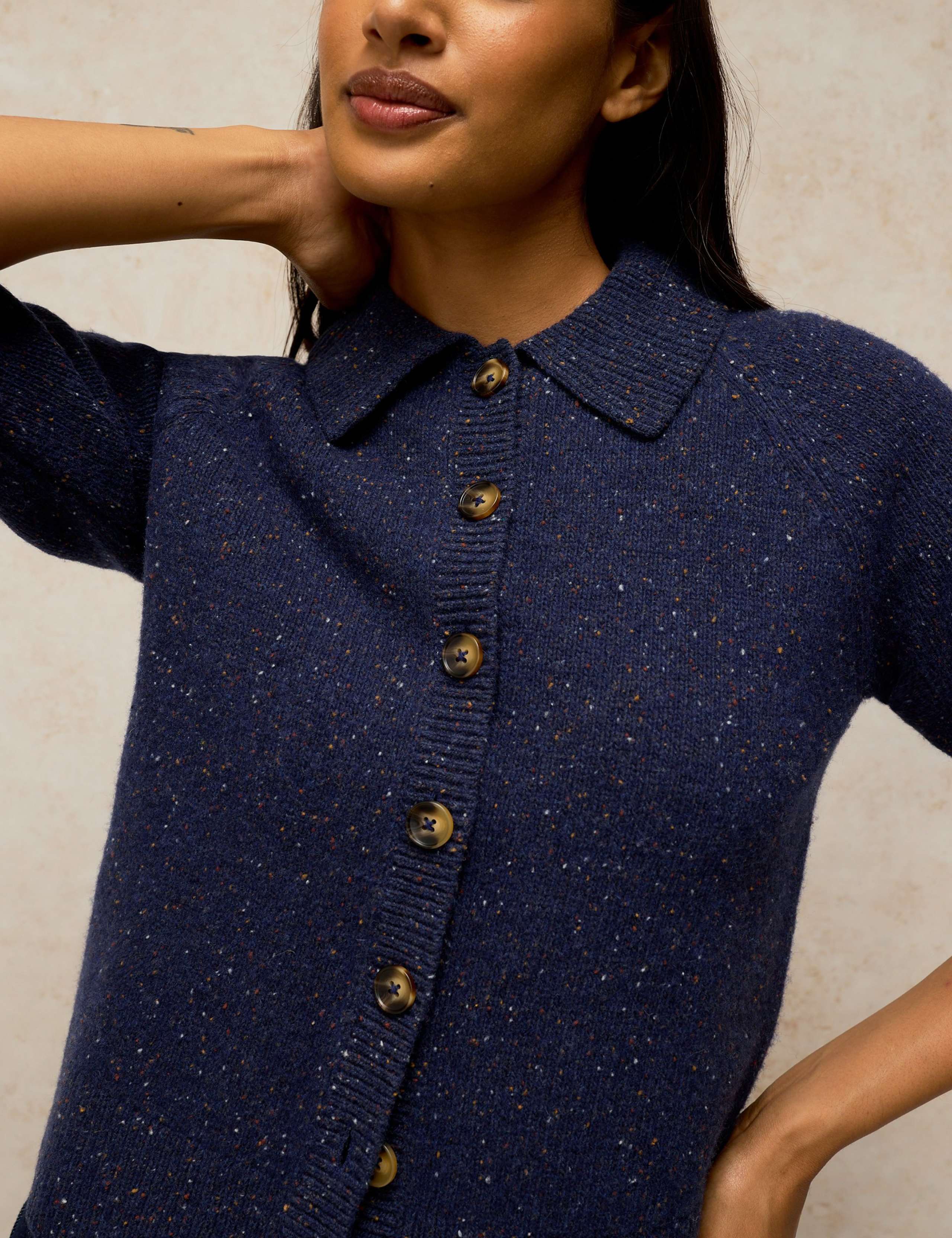 Wool Rich Collared Cardigan 5 of 6
