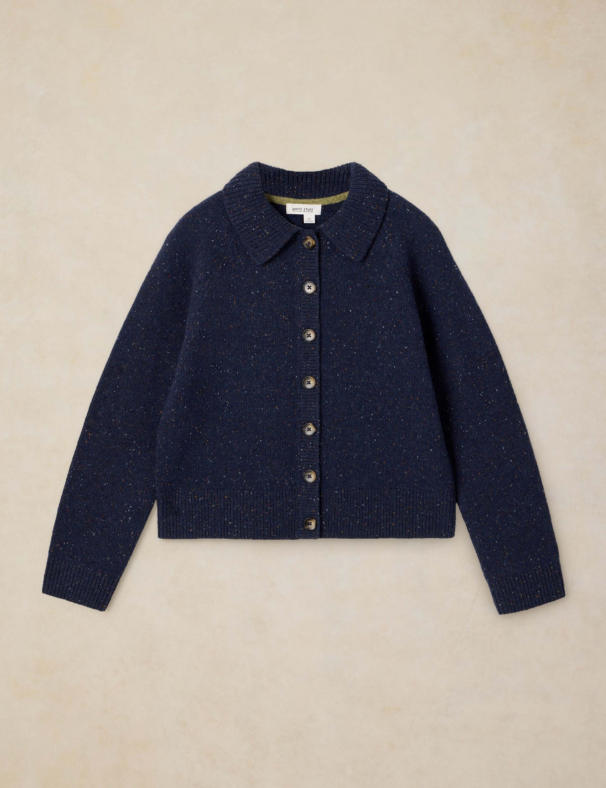 Wool Rich Collared Cardigan 2 of 6