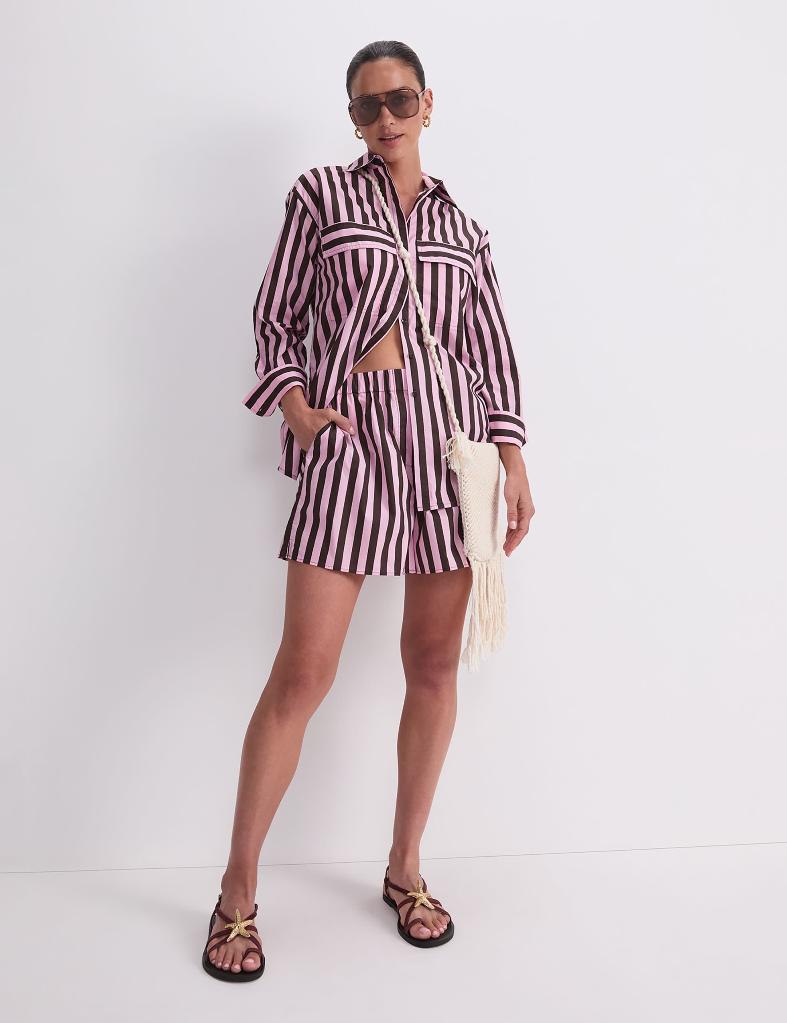 Pure Cotton Striped Shorts 5 of 6