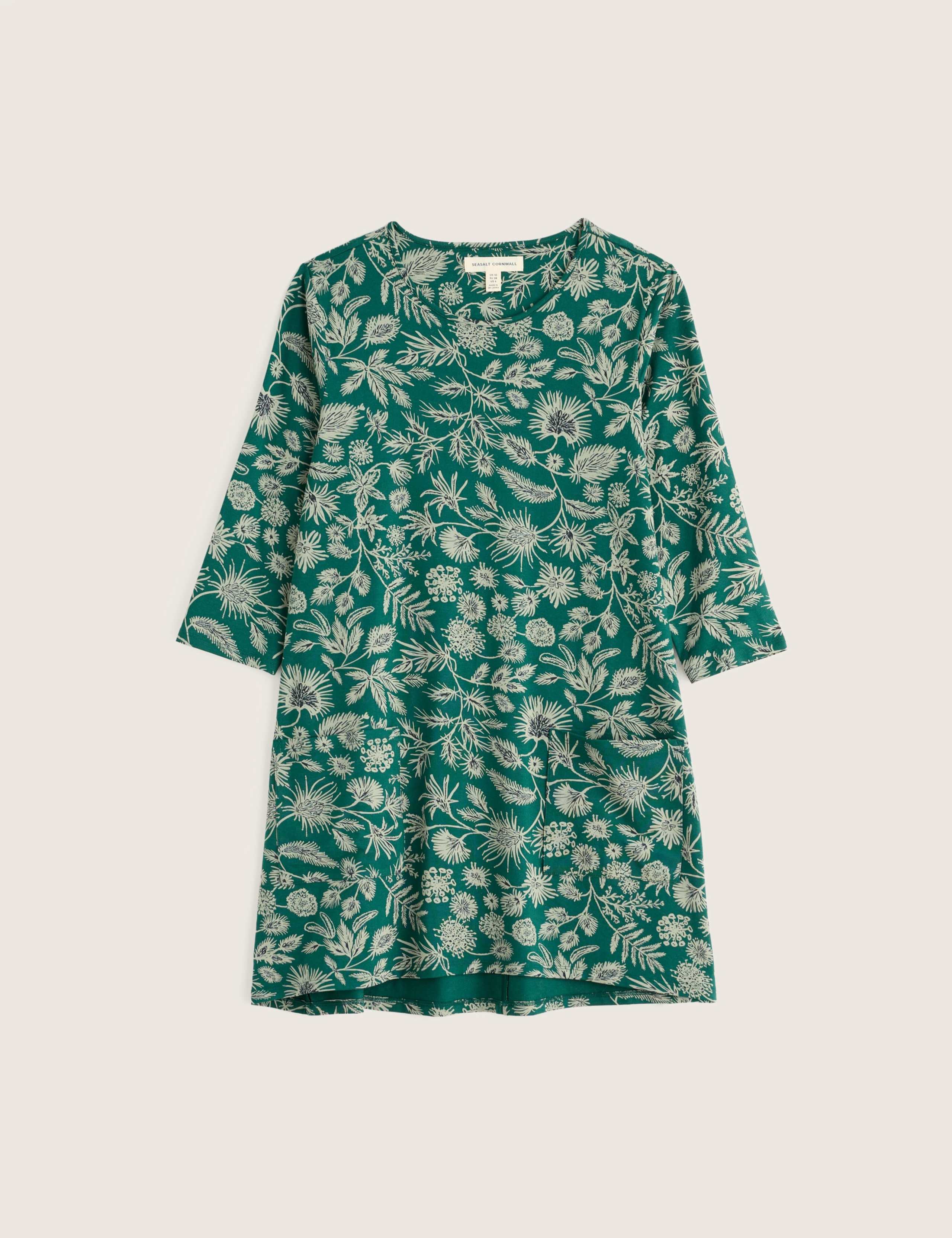 Printed Round Neck 3 Quarter Sleeve Relaxed Fit Tunic 2 of 4