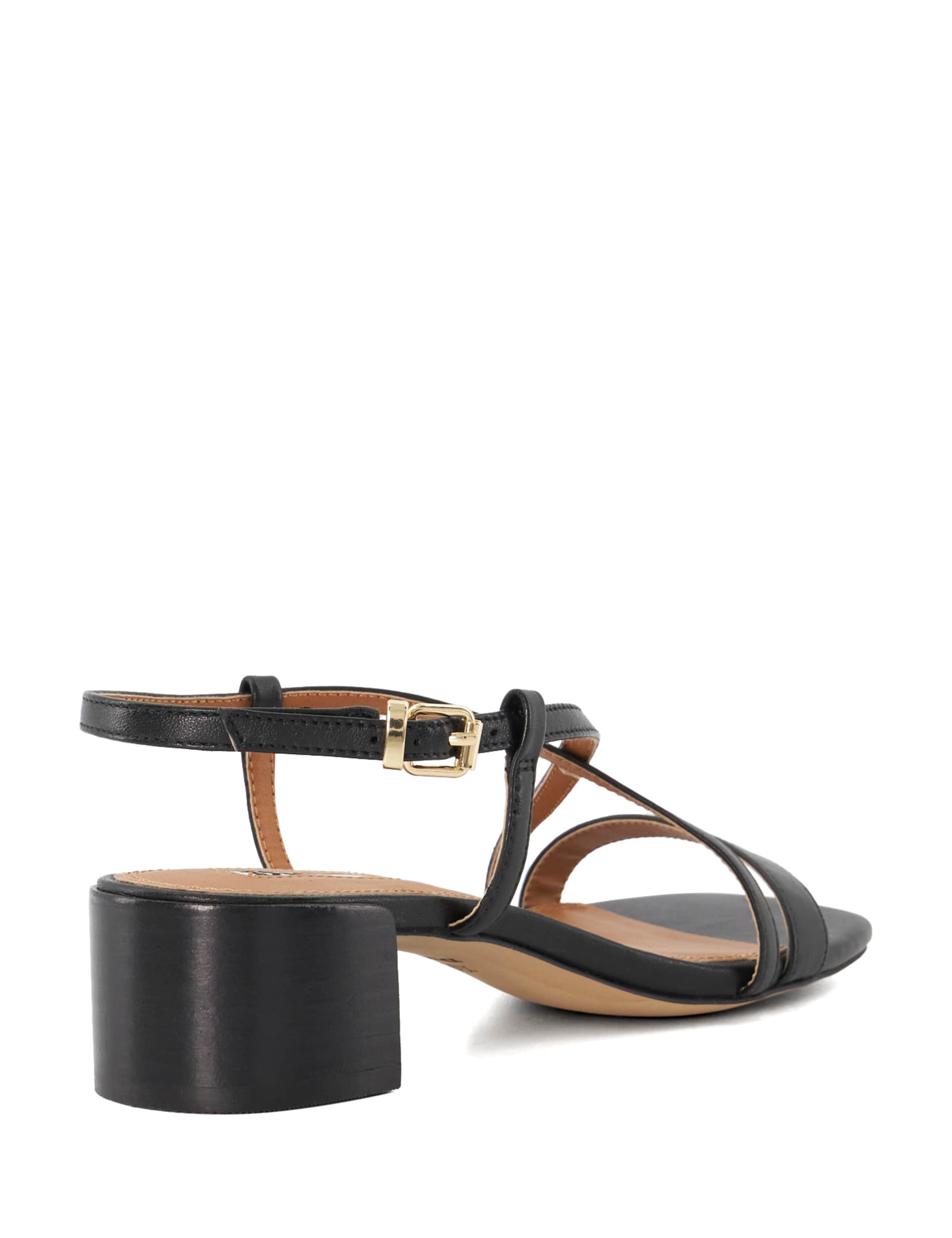 Leather Ankle Strap Block Heel Sandals 3 of 5