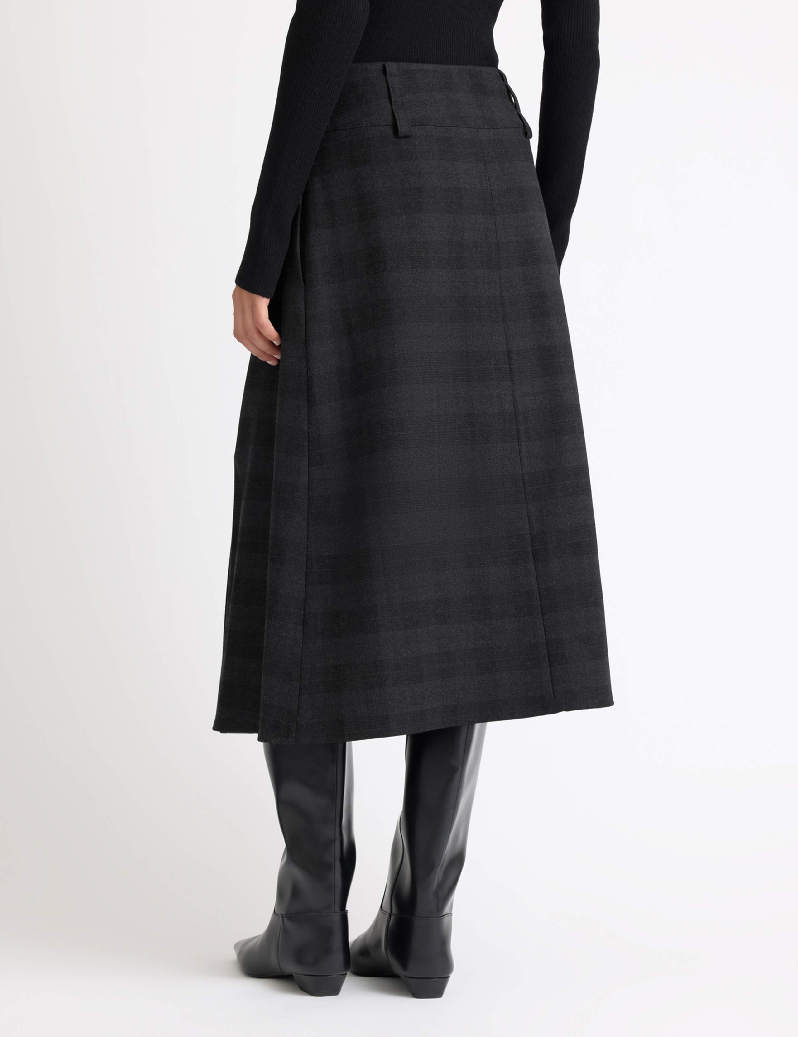 Checked Wrap Skirt 3 of 5