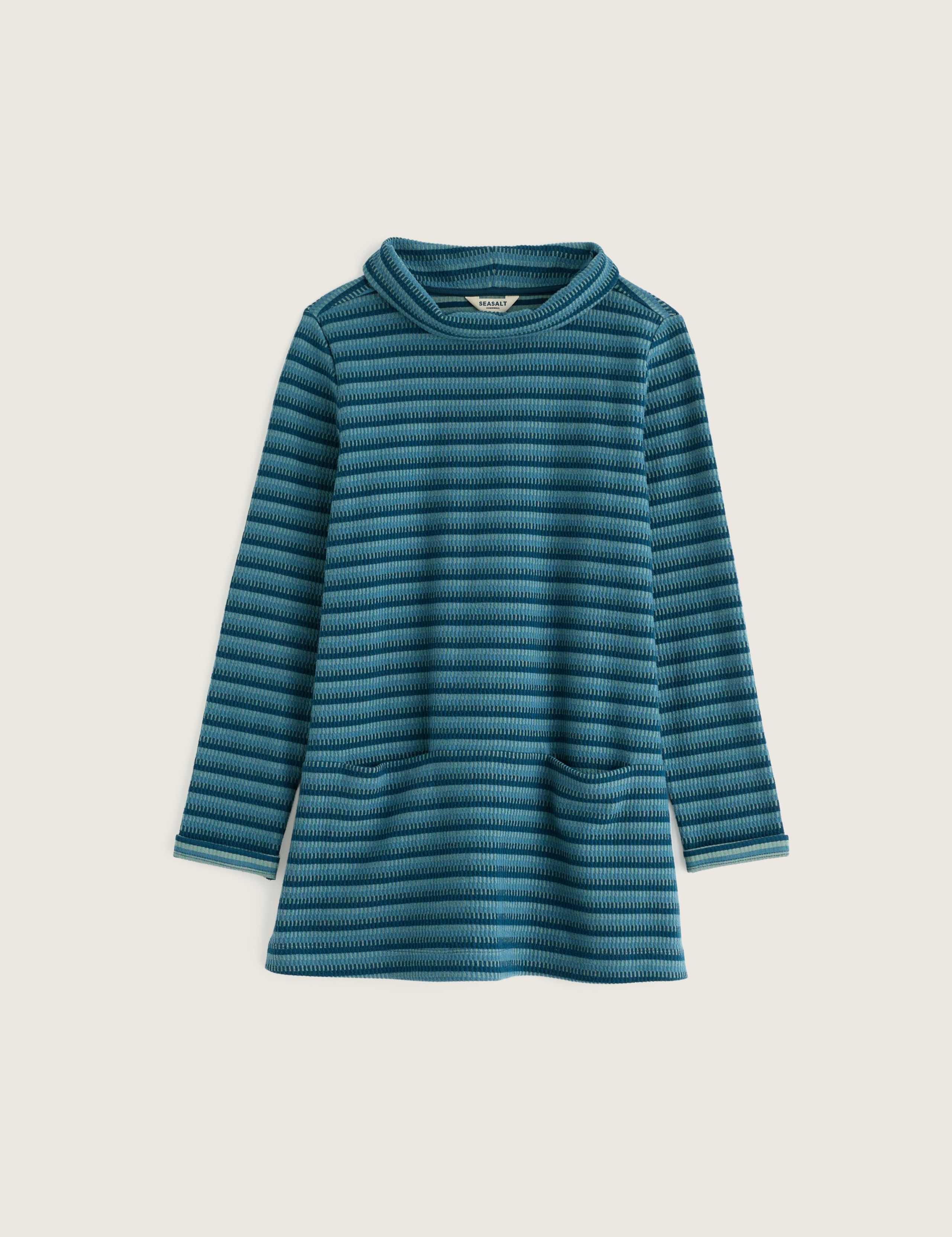 Printed High Neck Long Sleeve Relaxed Fit Tunic 2 of 5