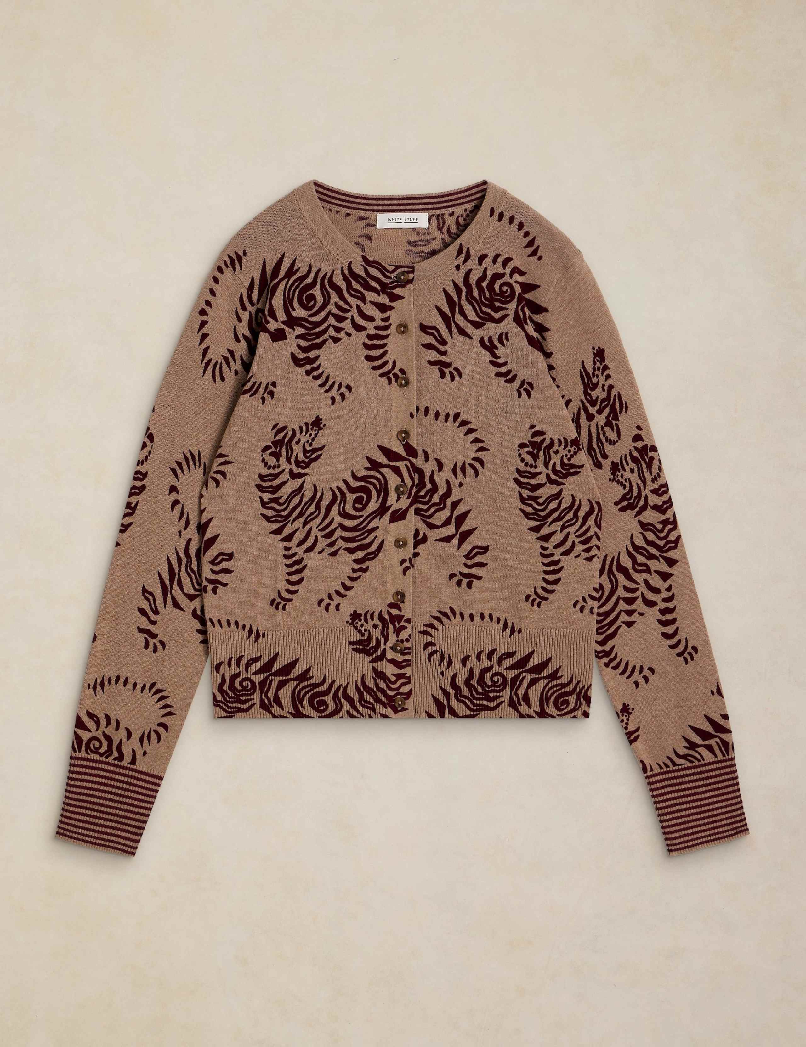 Pure Cotton Patterned Cardigan 2 of 6