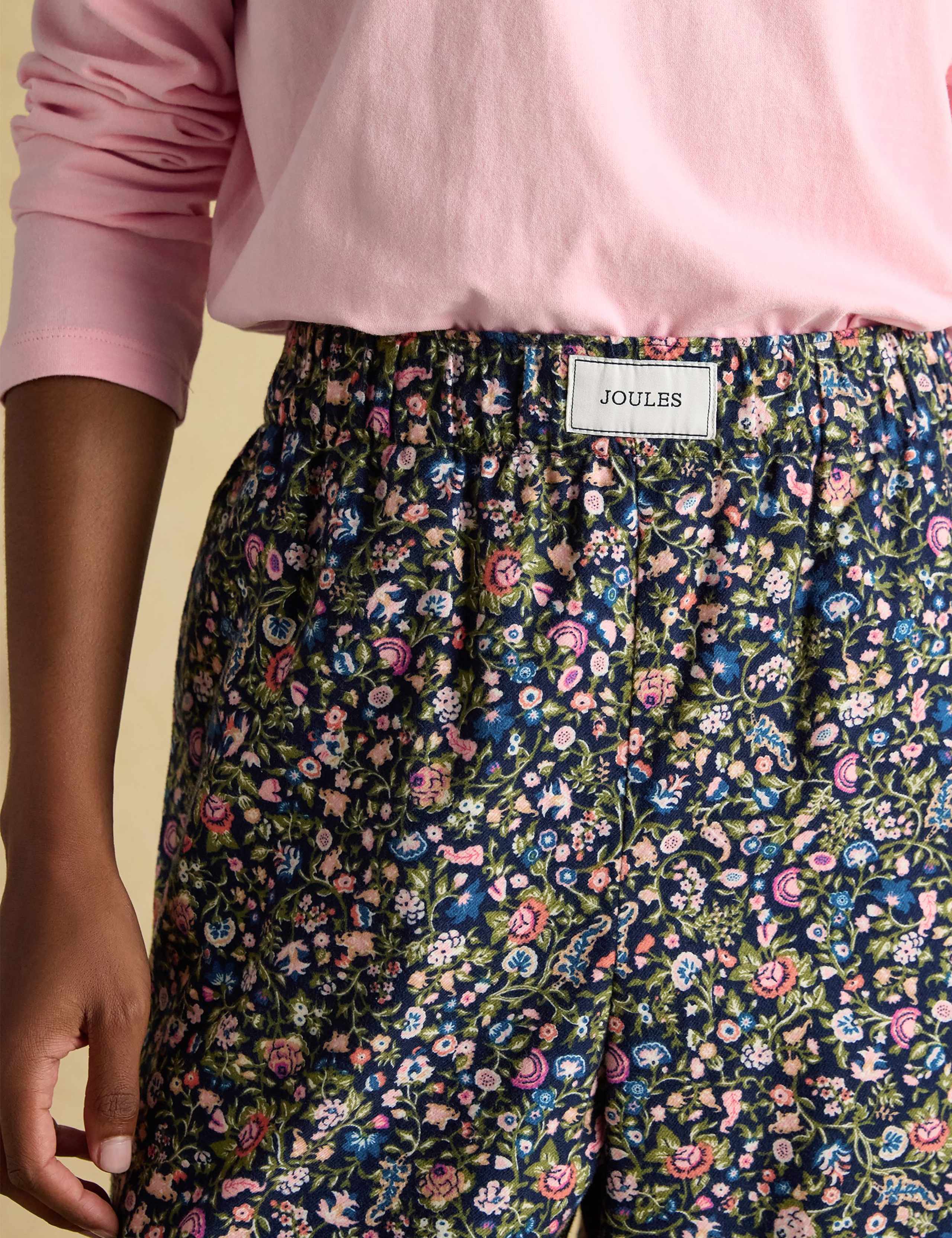 Pure Cotton Floral Pyjama Bottoms 5 of 7