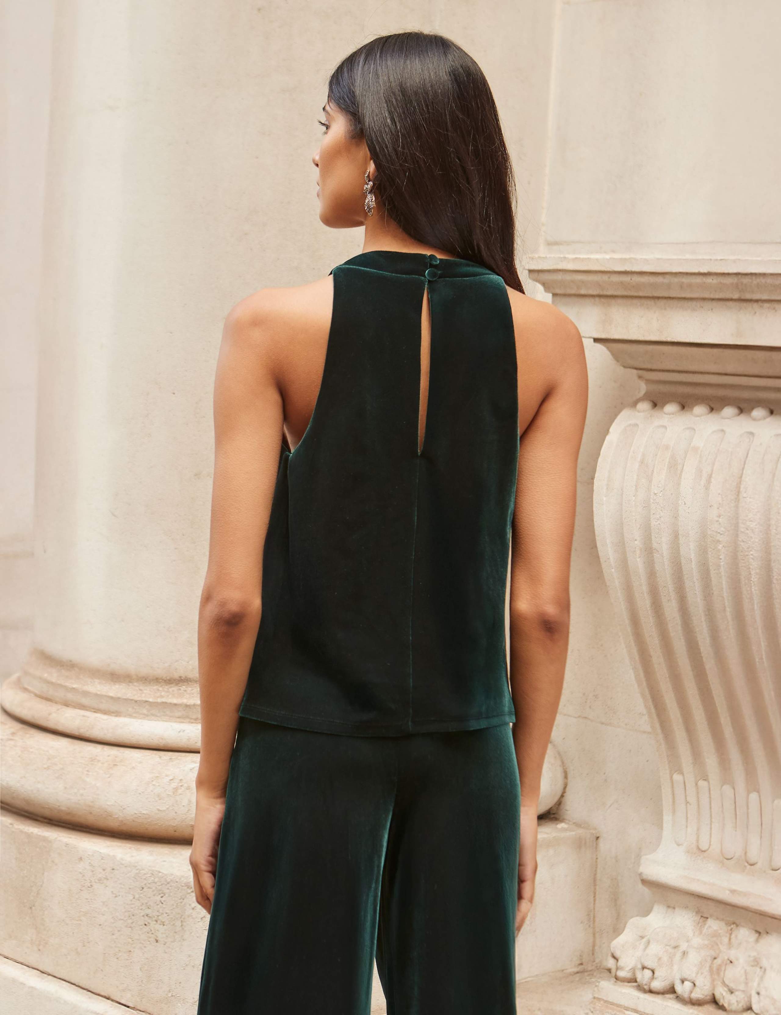 Velvet Halter Neck Top 4 of 5