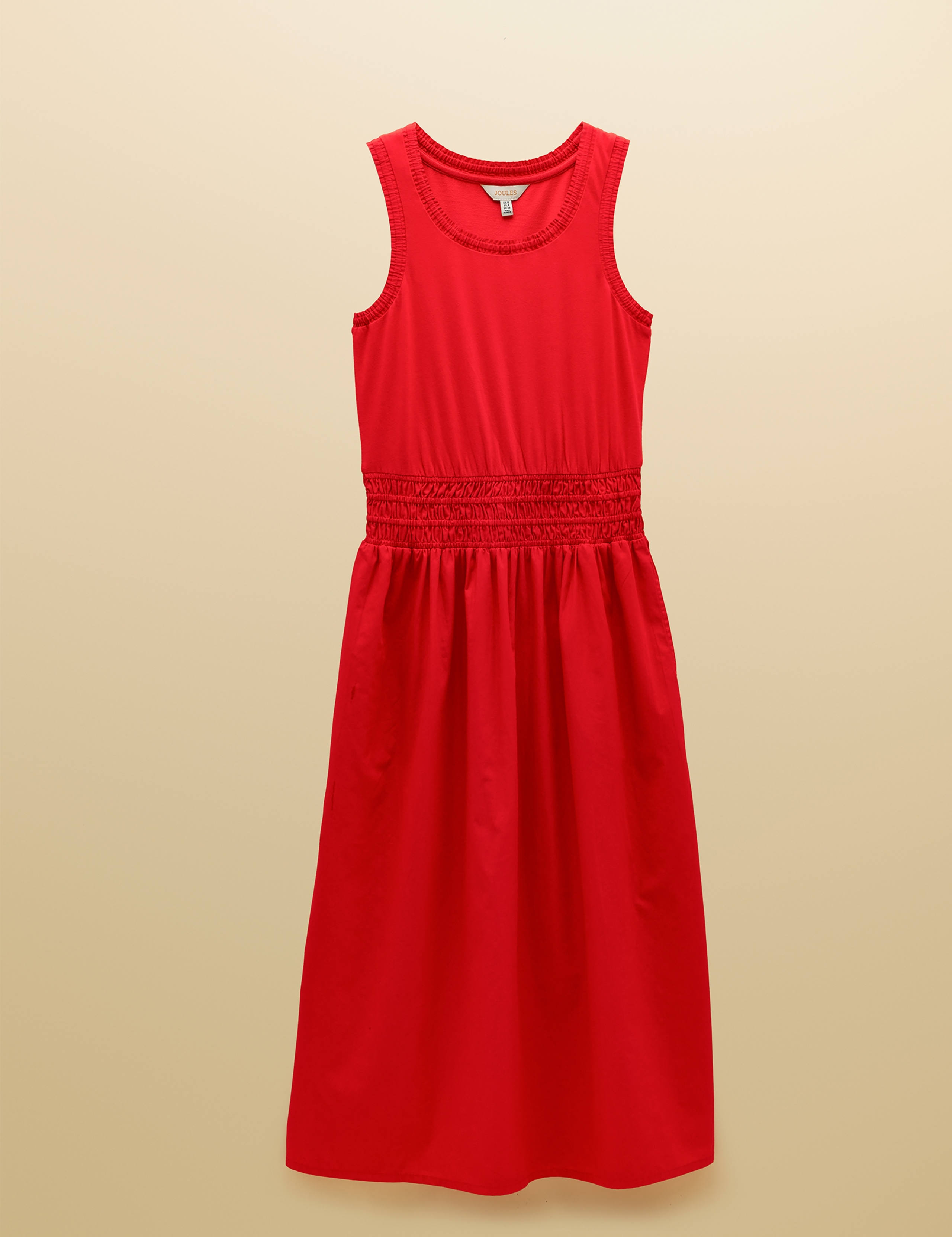 Pure Cotton Midi Waisted Dress 2 of 7