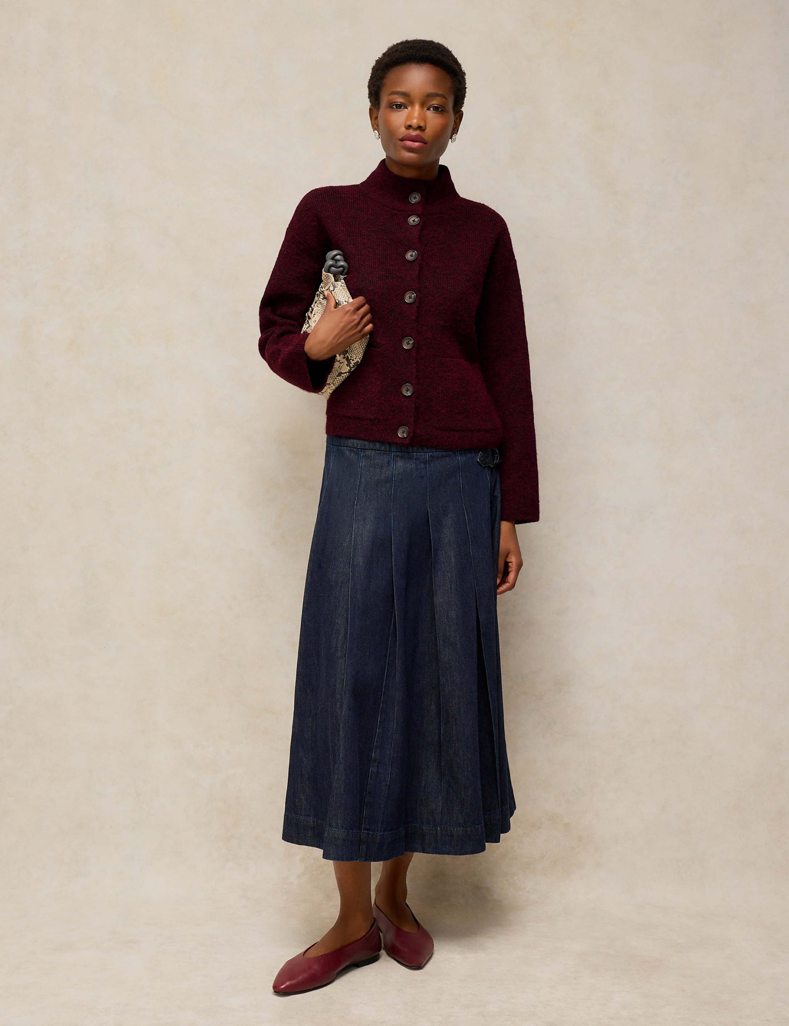 Funnel Neck Cardigan 2 of 6