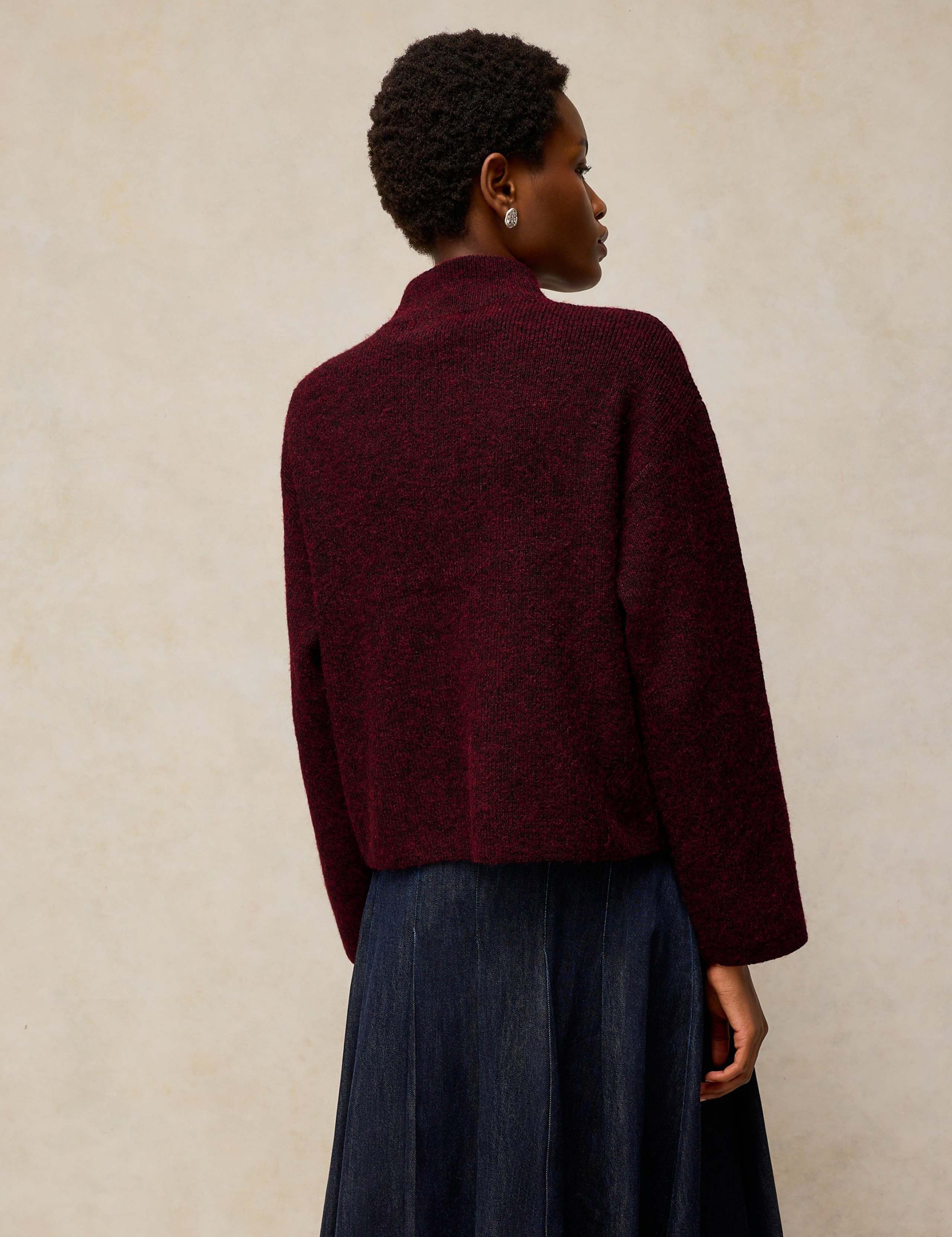 Funnel Neck Cardigan 3 of 6