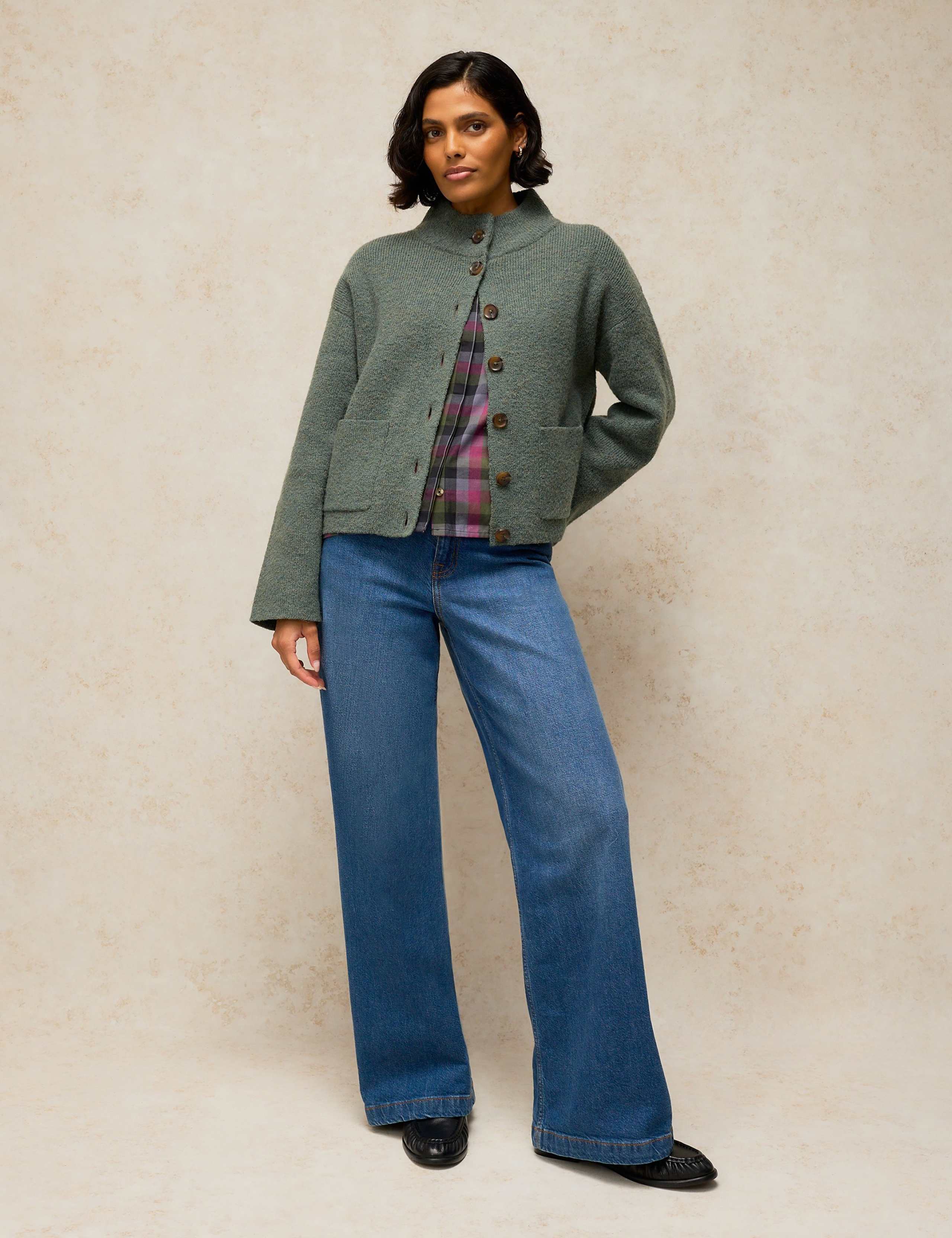 Funnel Neck Cardigan 3 of 6