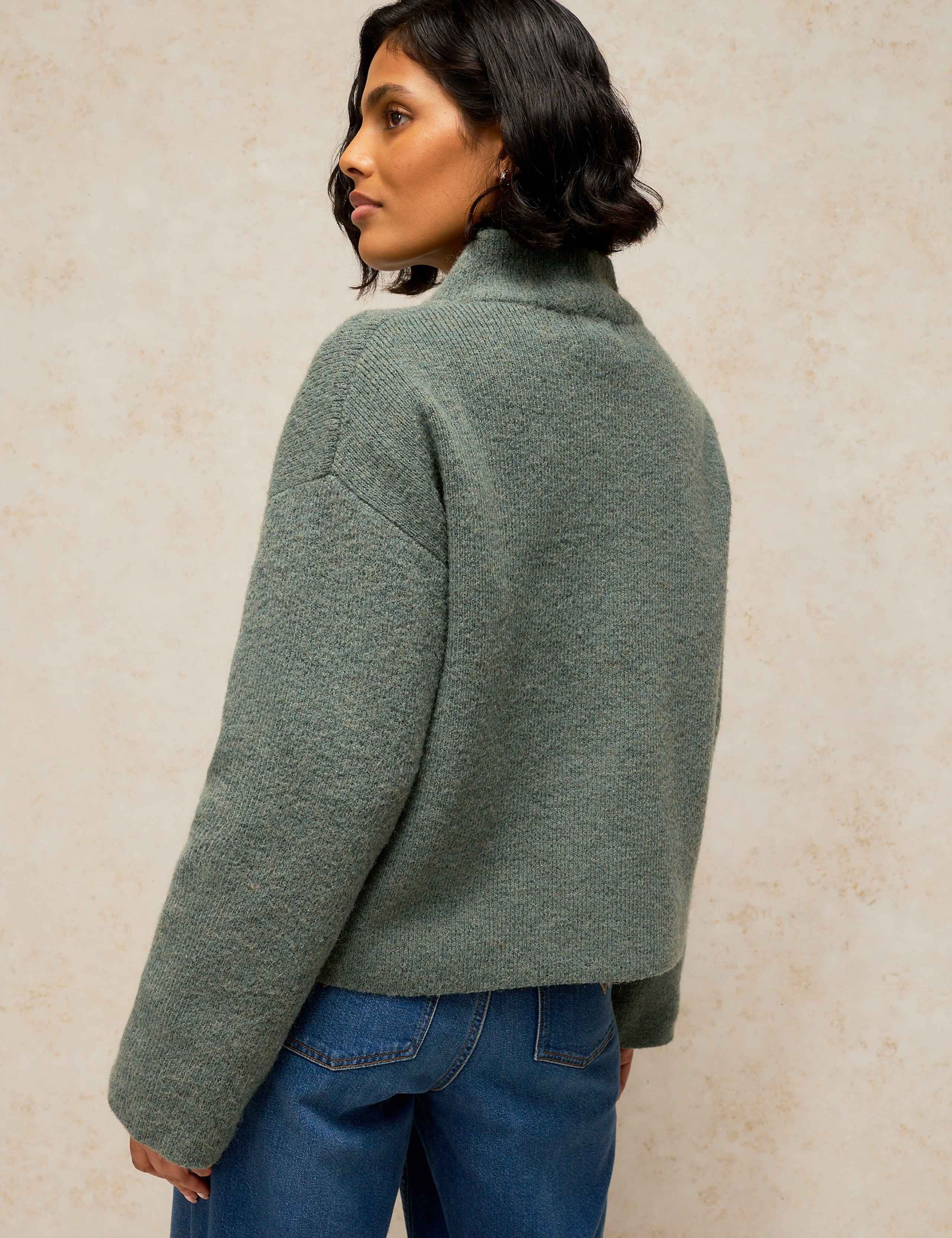 Funnel Neck Cardigan 4 of 6