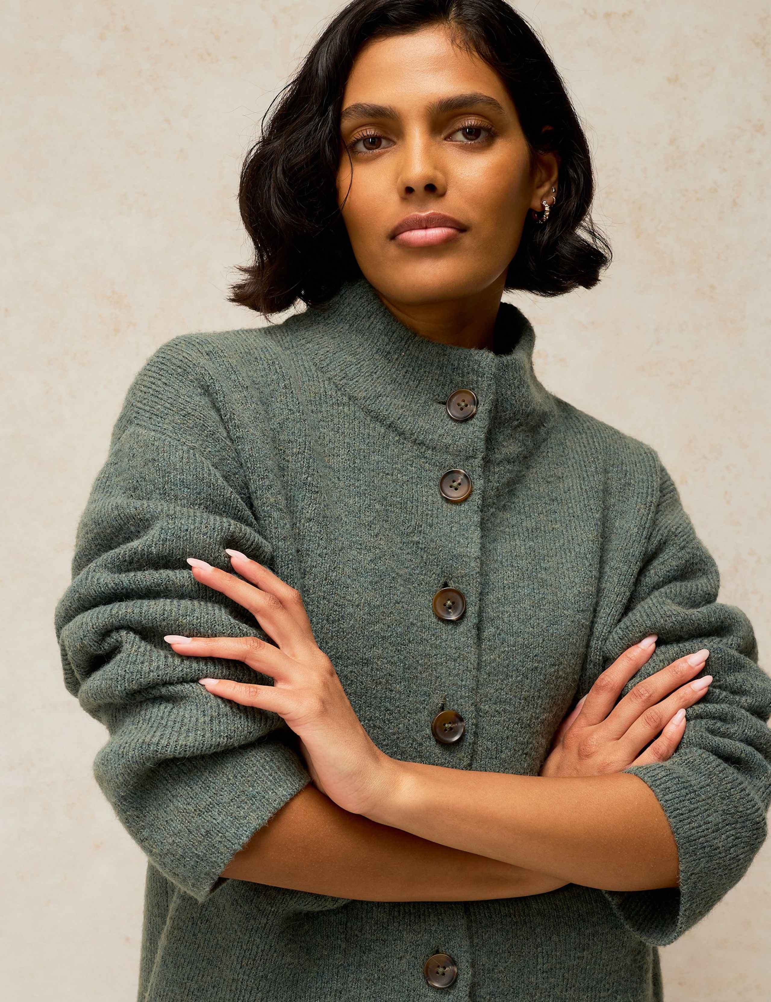 Funnel Neck Cardigan 5 of 6