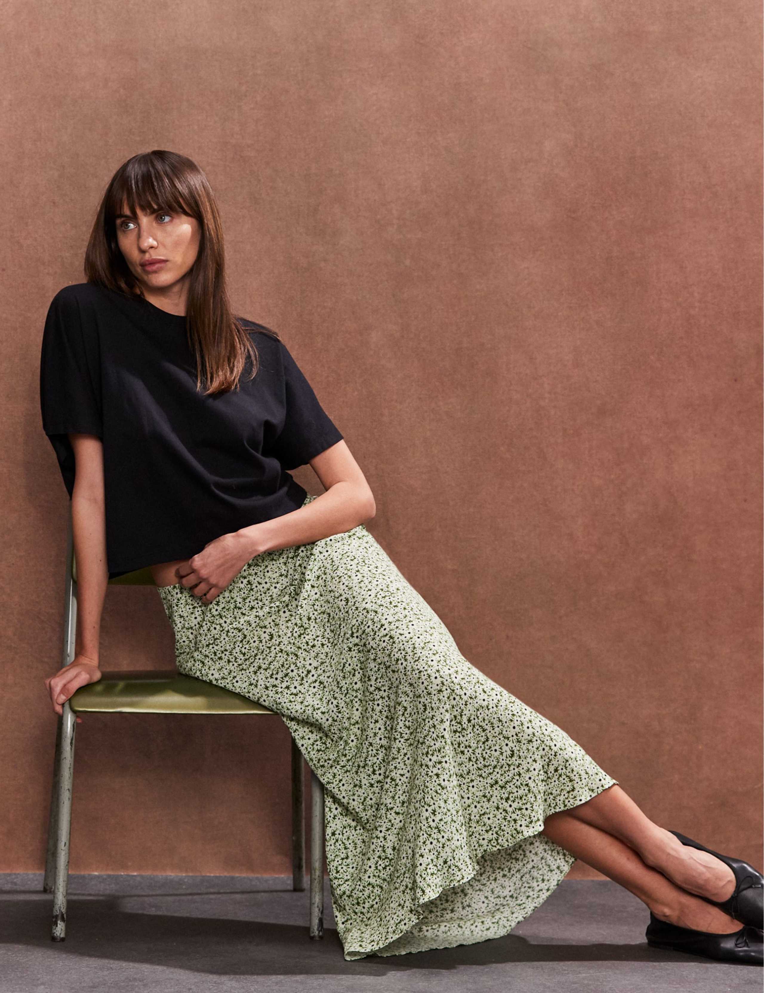 Floral Midaxi Slip Skirt 2 of 4