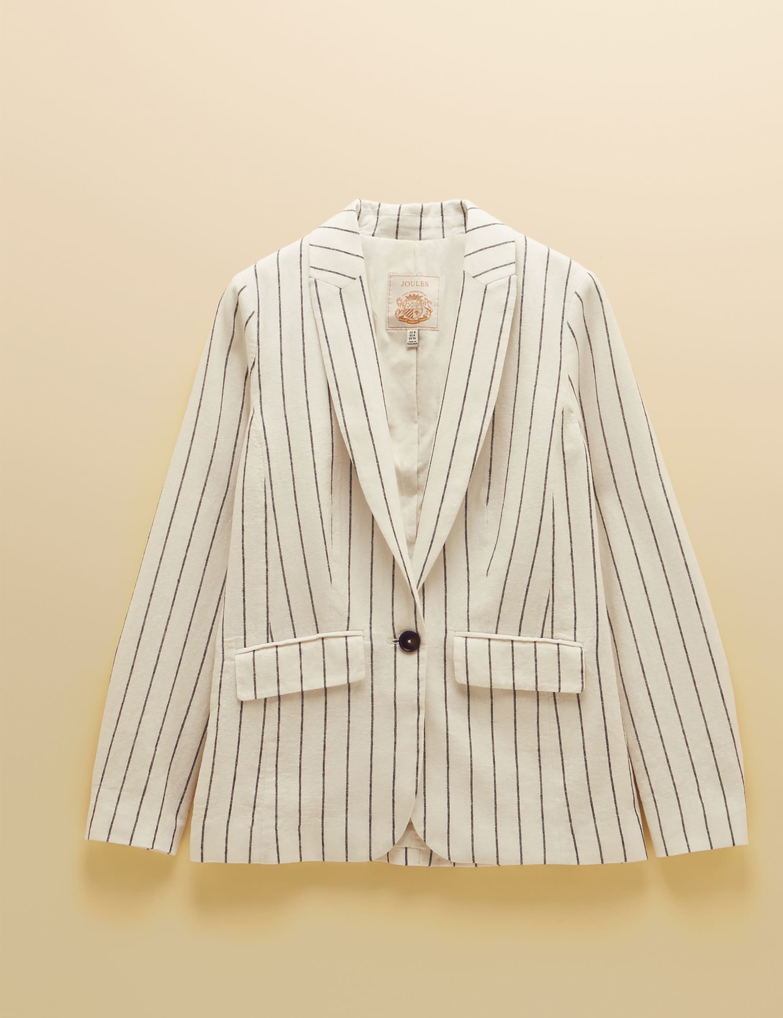 Linen Rich Single Breasted Blazer 2 of 8