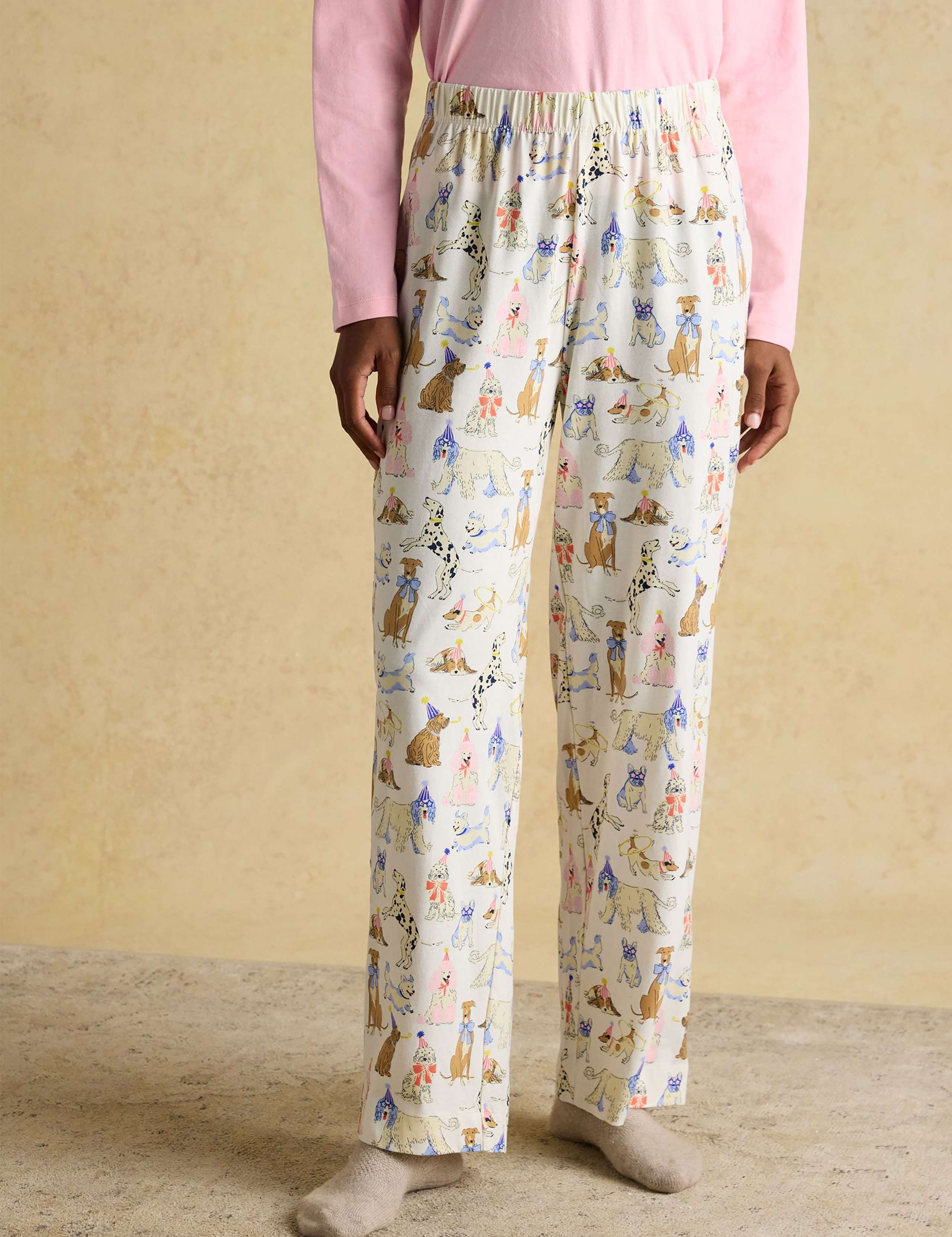 Pure Cotton Dog Print Pyjama Set 2 of 7