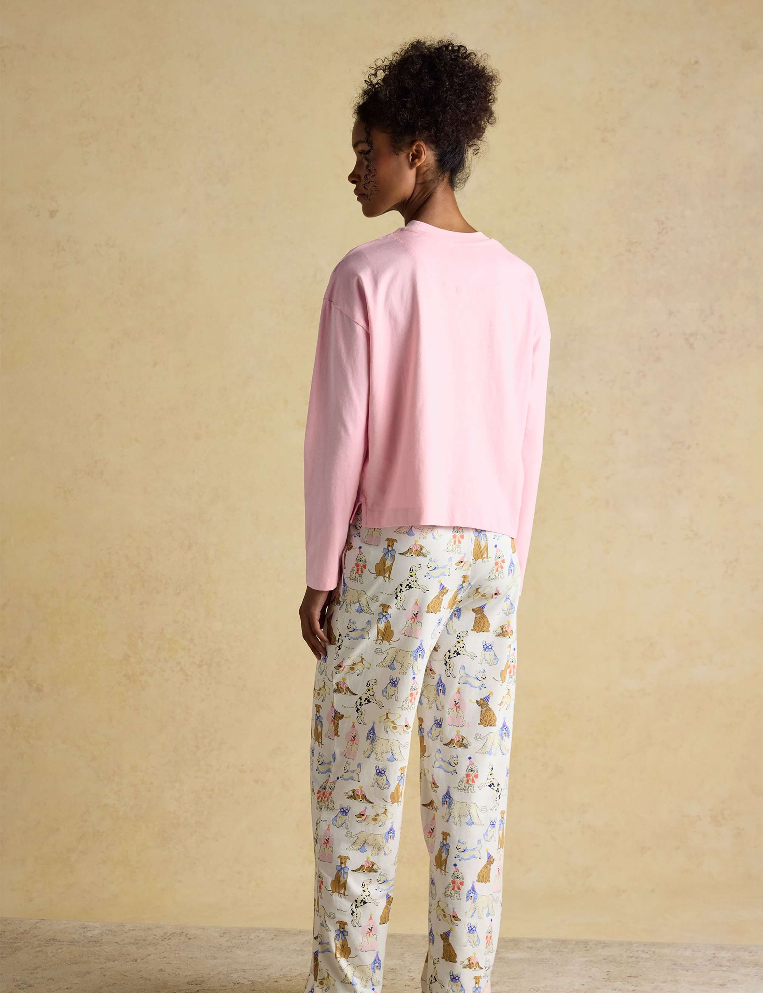 Pure Cotton Dog Print Pyjama Set 3 of 7