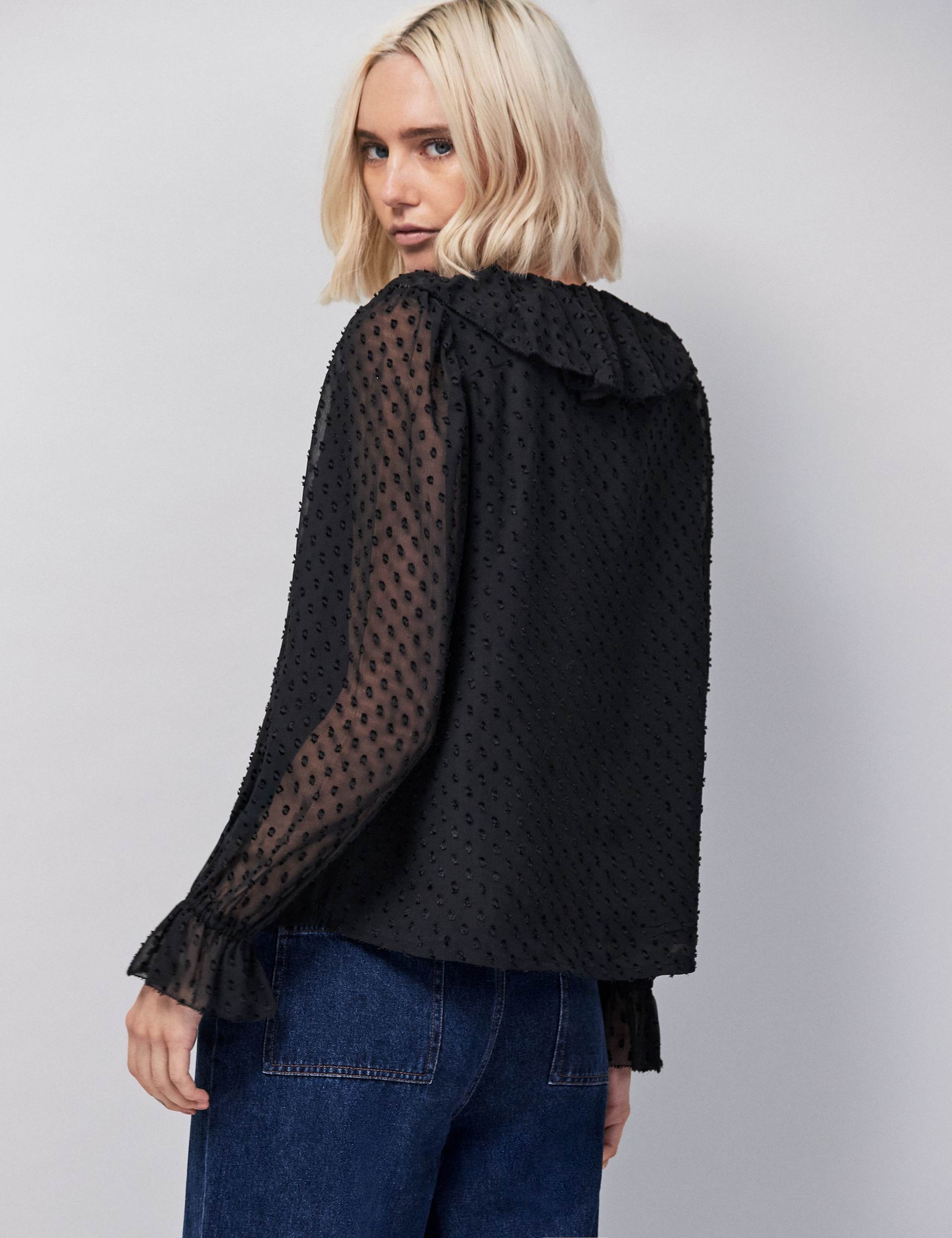 Ruffle Tie Neck Blouse 3 of 5