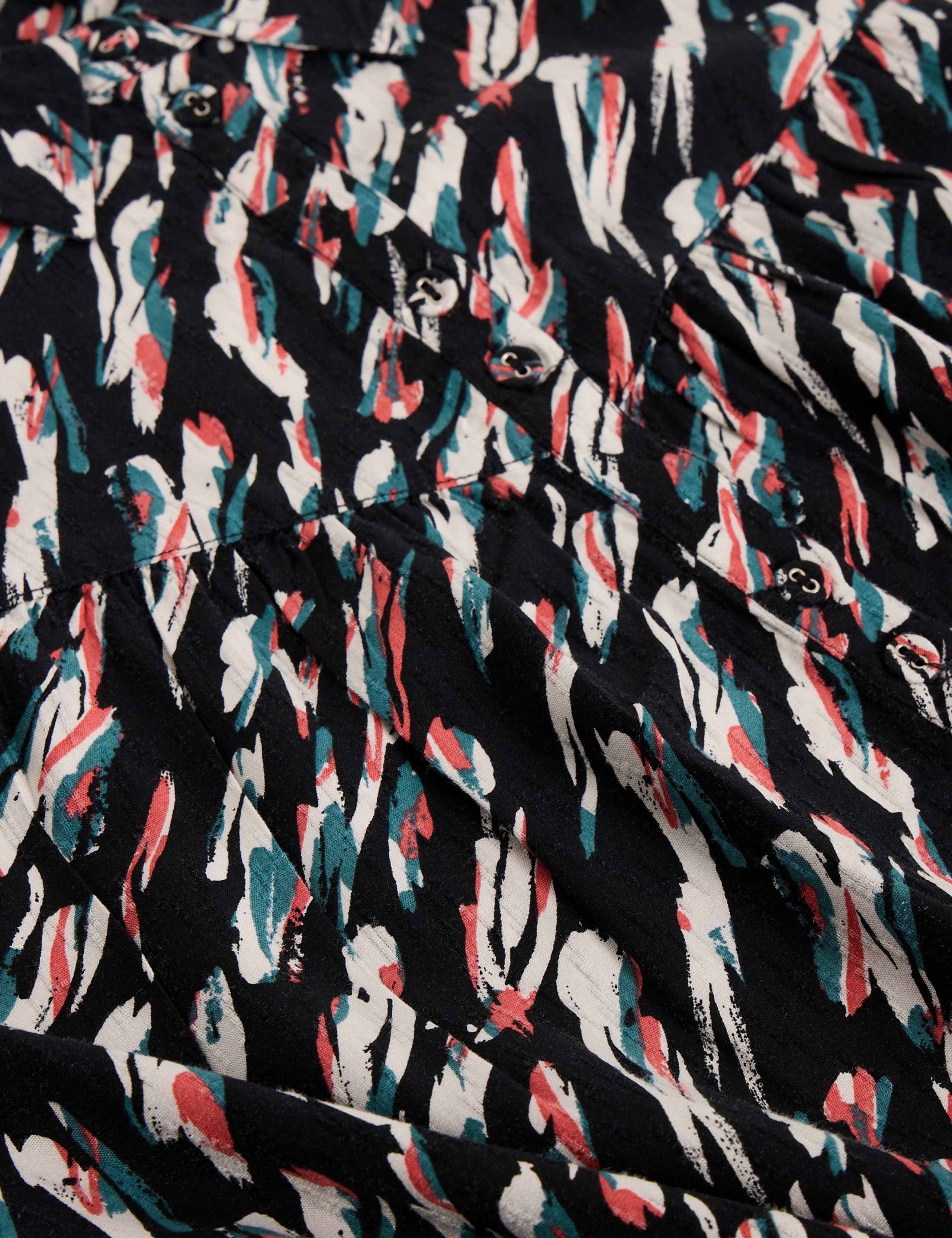 Patterned Midi Shirt Dress 6 of 6