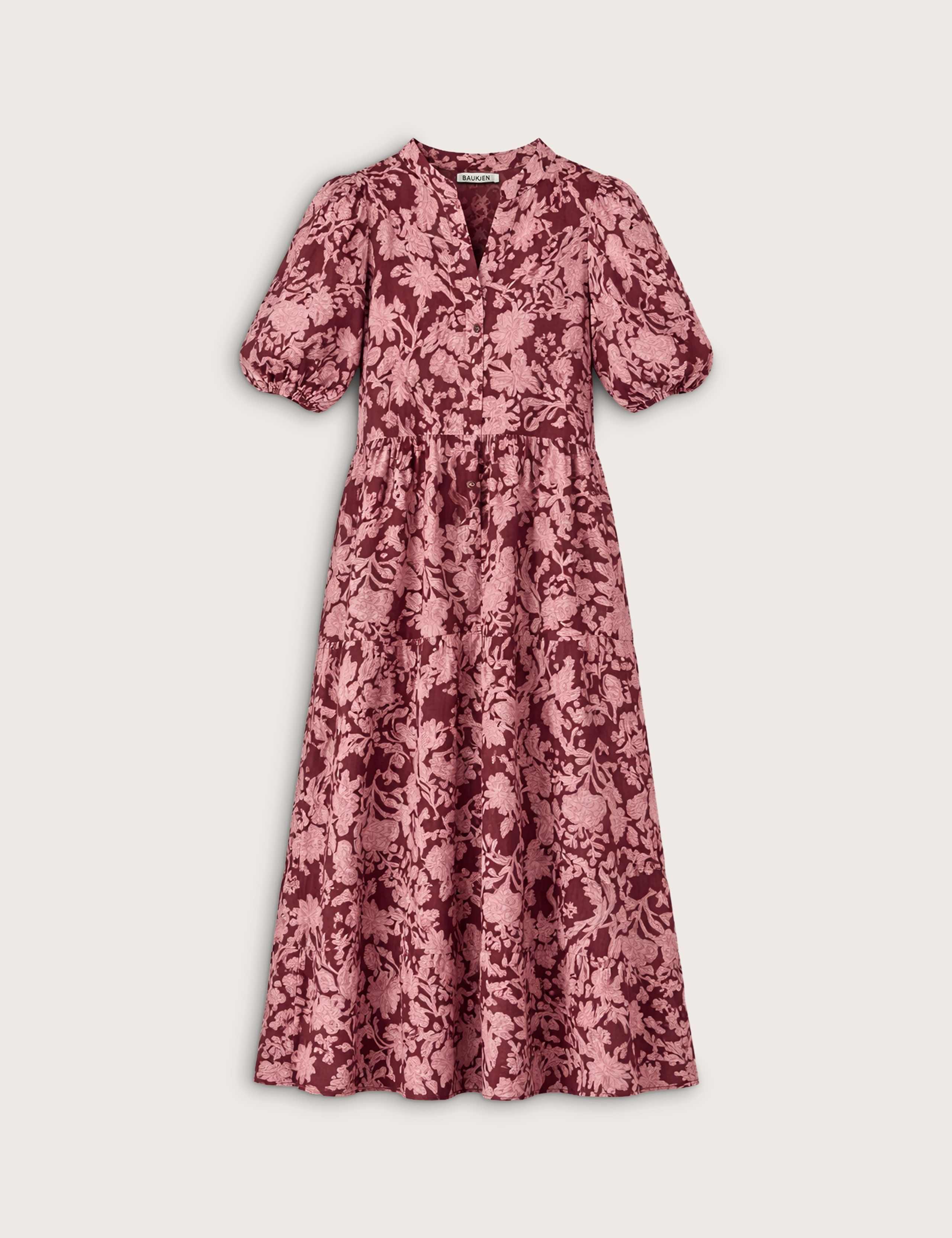 Pure Cotton Floral Midi Smock Dress 2 of 4