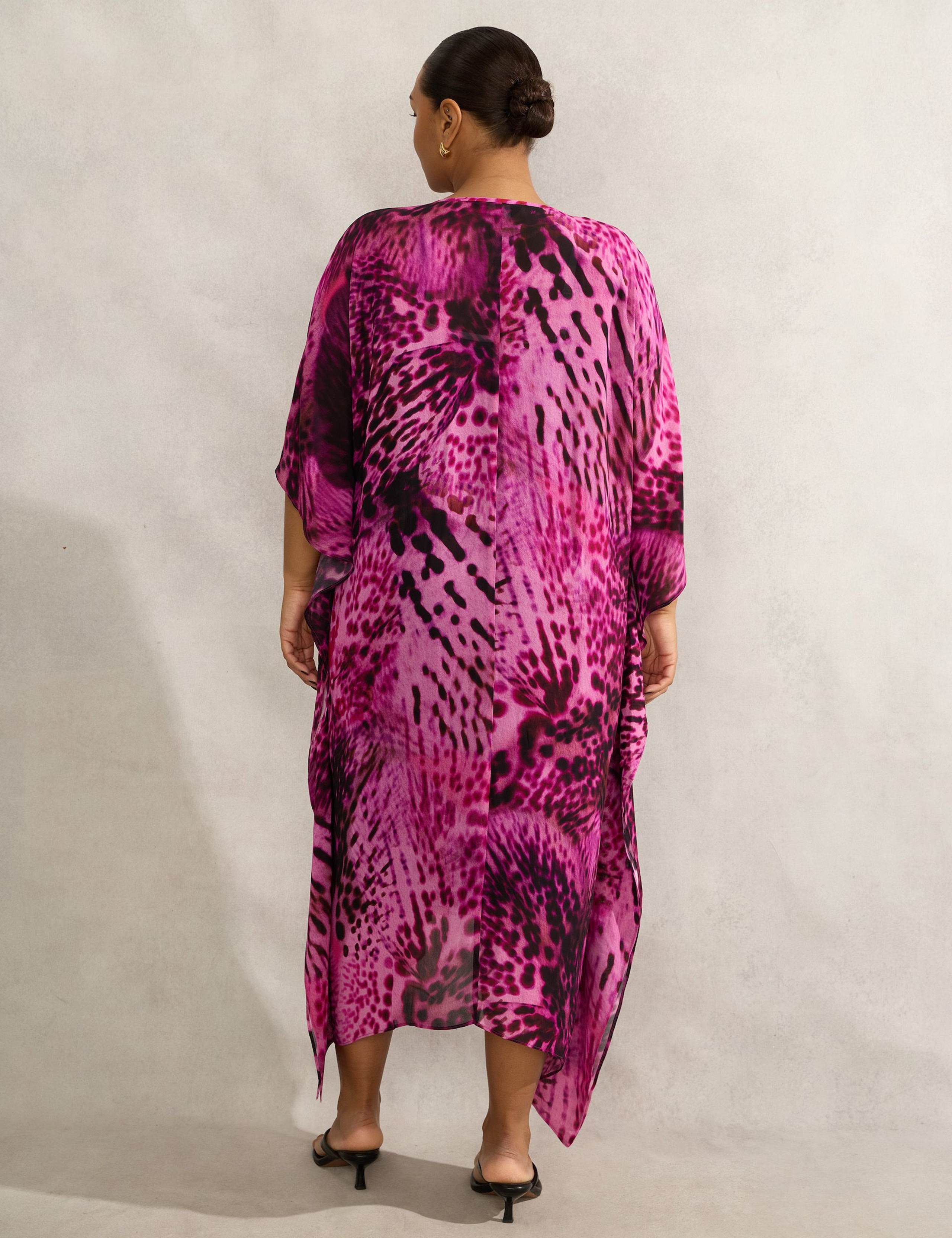 Animal Print Midi Kaftan Dress 4 of 6