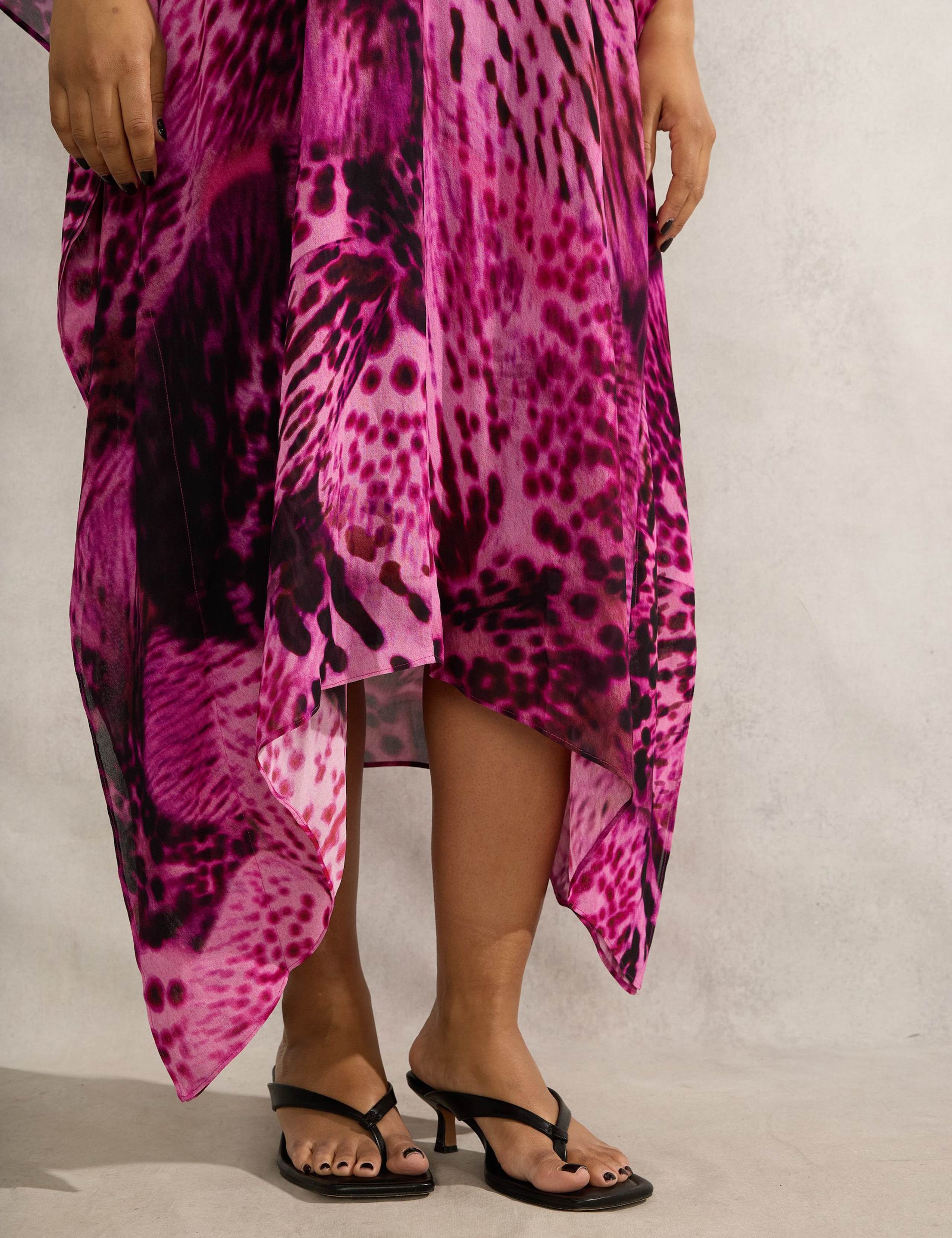 Animal Print Midi Kaftan Dress 5 of 6